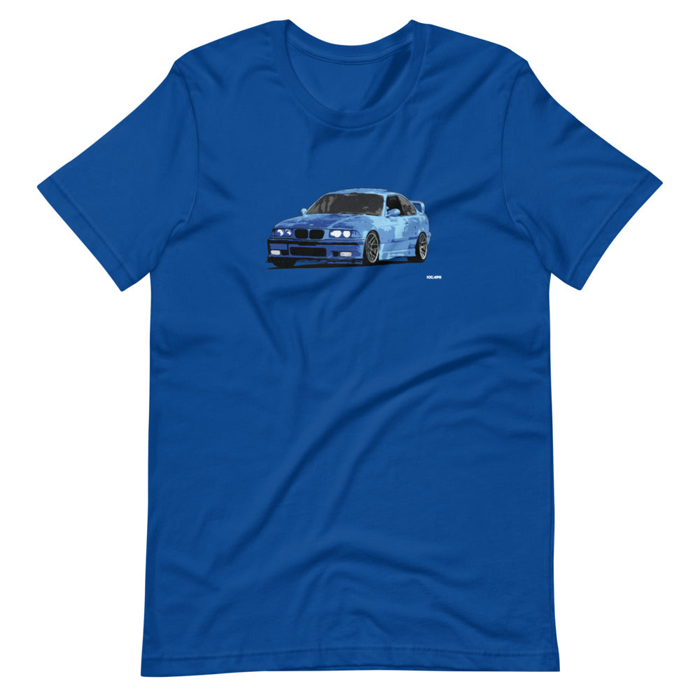 BMW E36 M3 Estoril Blue T-Shirt True Royal / 2XL