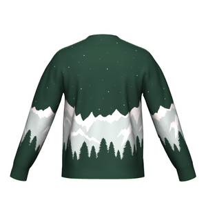 Merry Moto "Ugly" Christmas Knit Sweatshirt (Green)