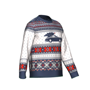 Porsche "Ugly" Christmas Knit Sweater (navy)