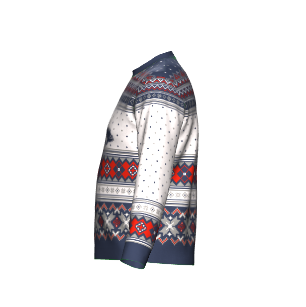 Porsche "Ugly" Christmas Knit Sweater (Navy)