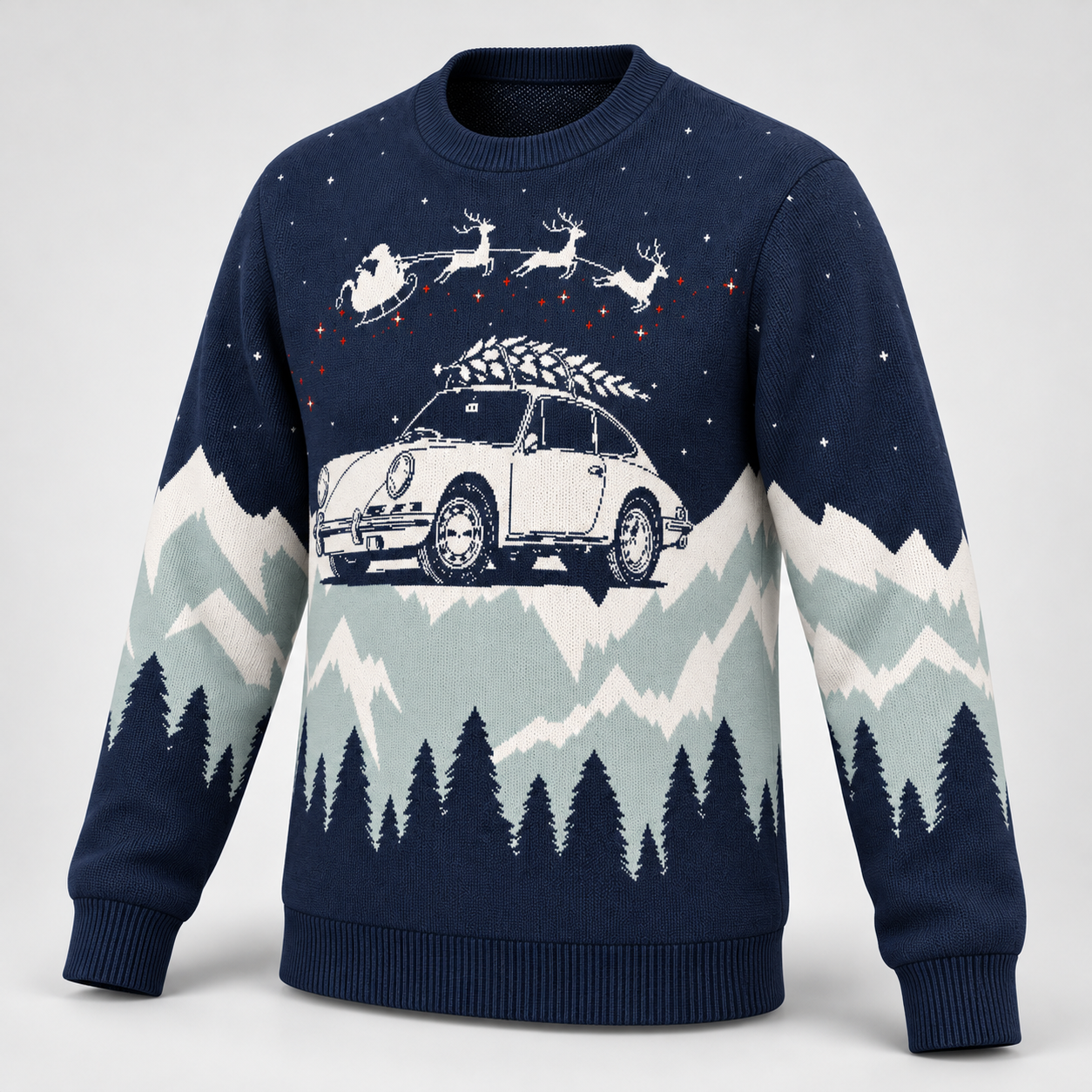 Image of Porsche 911 In the Night Sky Christmas Sweater