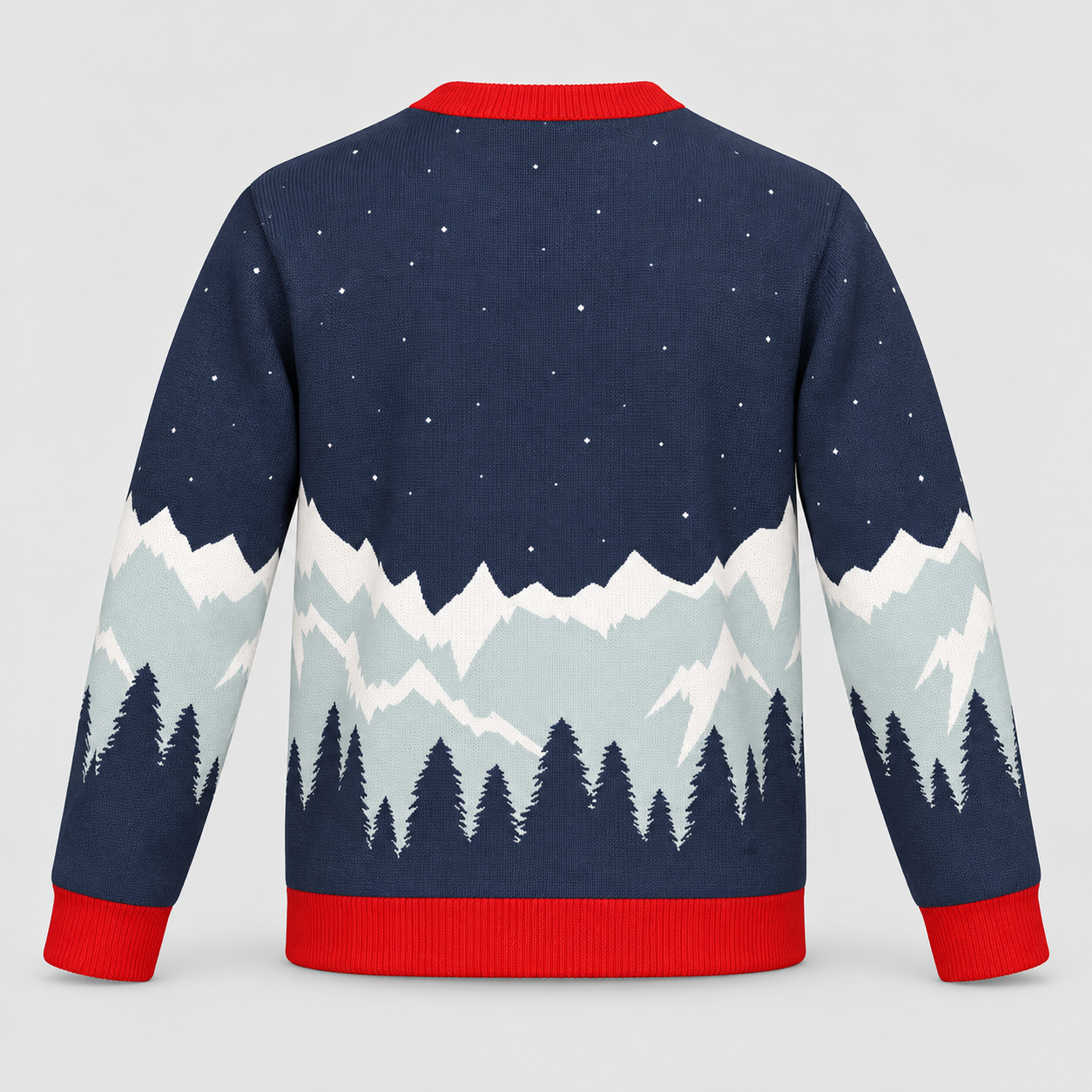 Image of Santa on a Superbike Christmas Sweater | Sportbike Holiday Knit Sweater