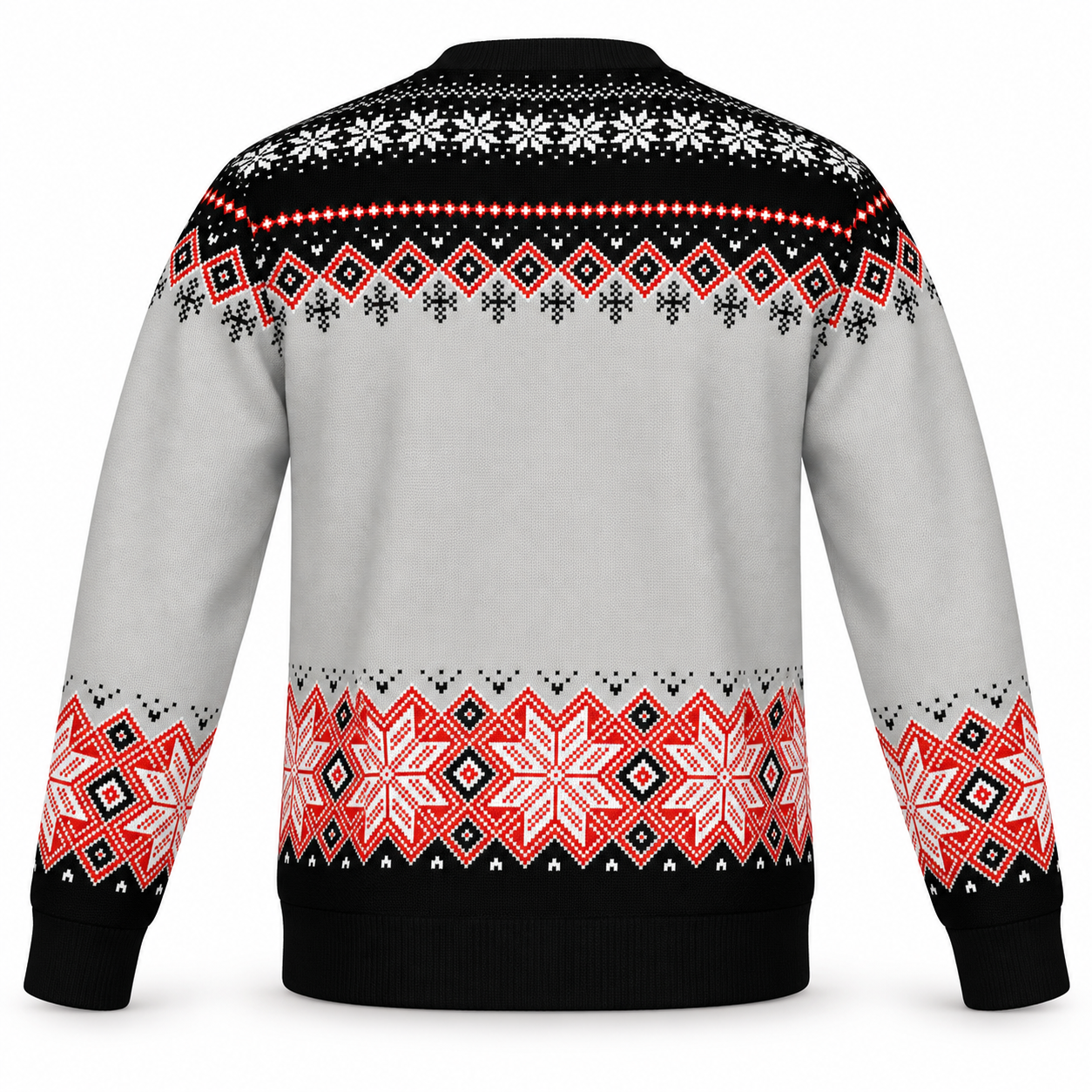 Image of Santa on a Harley Christmas Sweater | Cruiser Motorcycle Holiday Knit Sweater