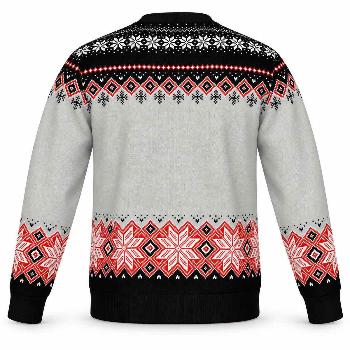 Santa on a Harley Christmas Sweater | Cruiser Motorcycle Holiday Knit Sweater