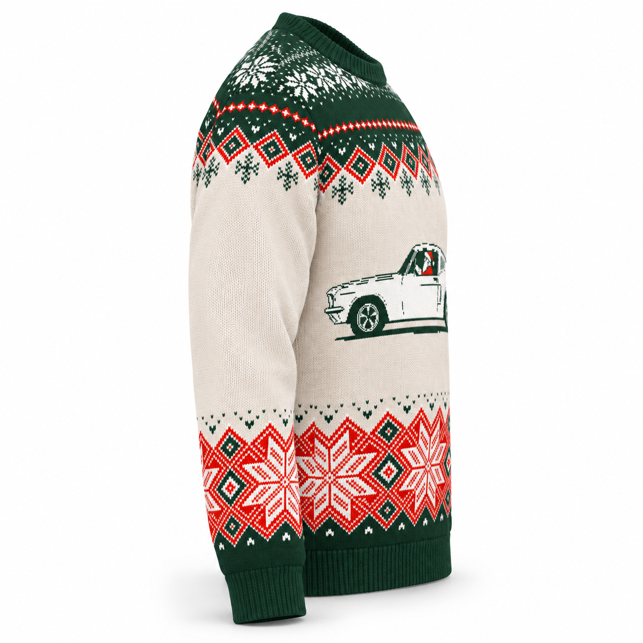 Image of Fastback Mustang Christmas Sweater | Classic Muscle Holiday Knit Sweater