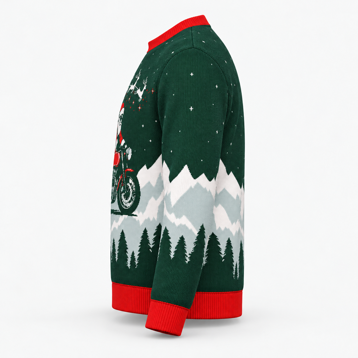 Image of Cafe Racer Christmas Sweater | Vintage Motorcycle Holiday Knit Sweater