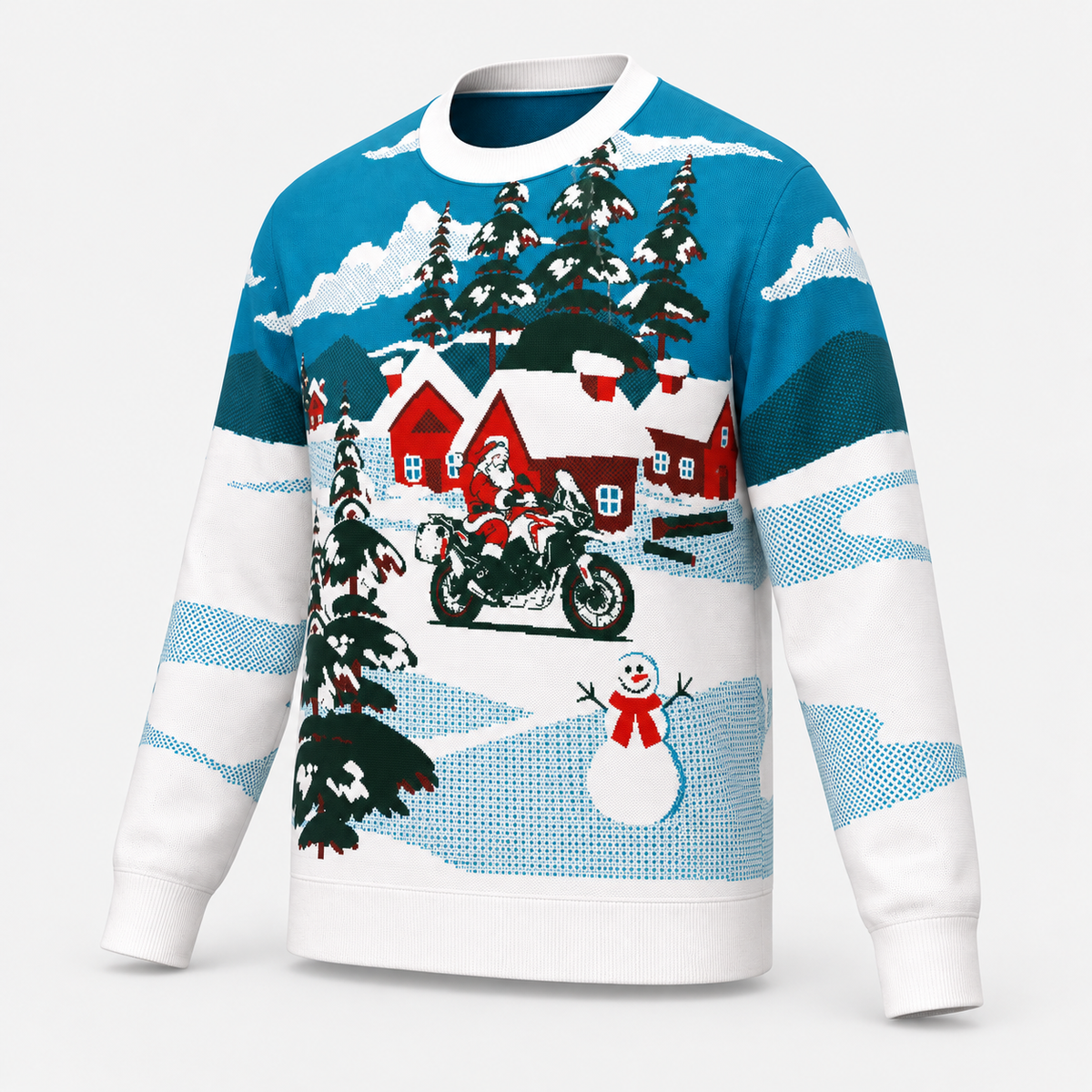 Adventure Bike Christmas Sweater | ADV Motorcycle Holiday Knit Sweater
