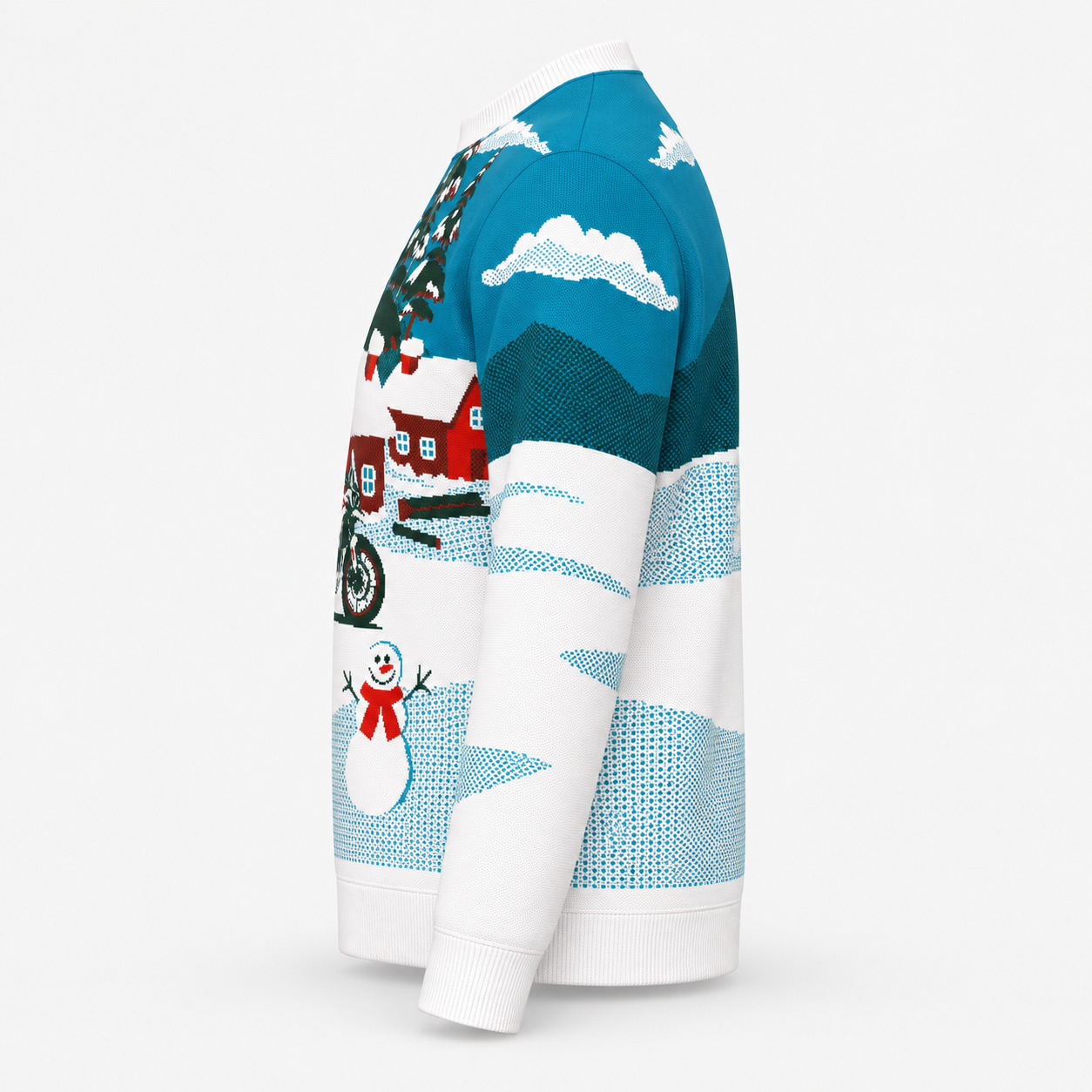 Image of Adventure Bike Christmas Sweater | ADV Motorcycle Holiday Knit Sweater