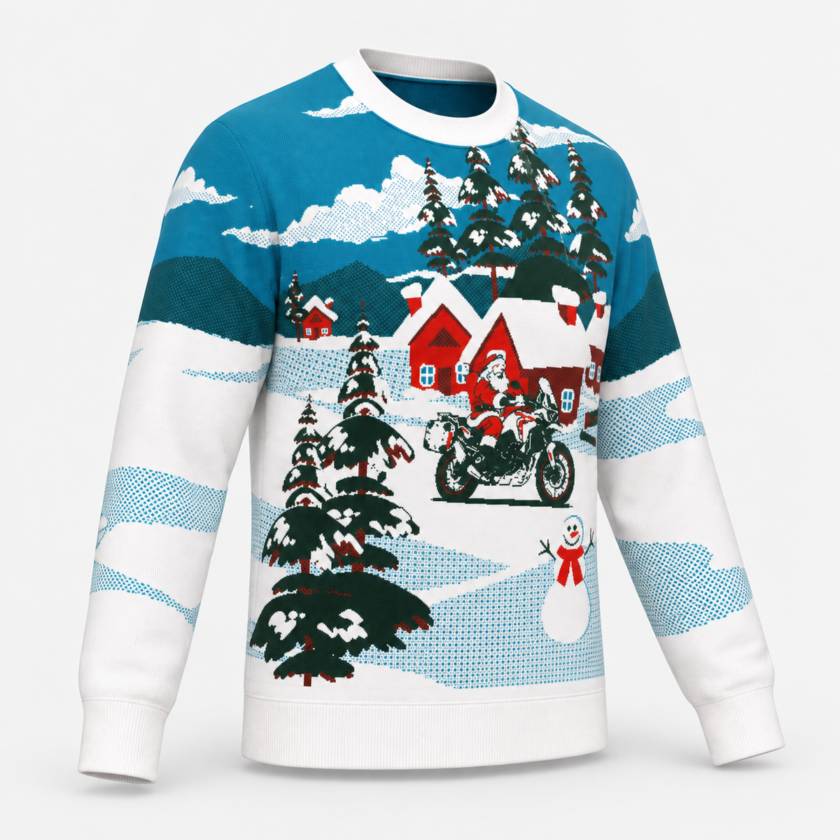 Adventure Bike Christmas Sweater | ADV Motorcycle Holiday Knit Sweater