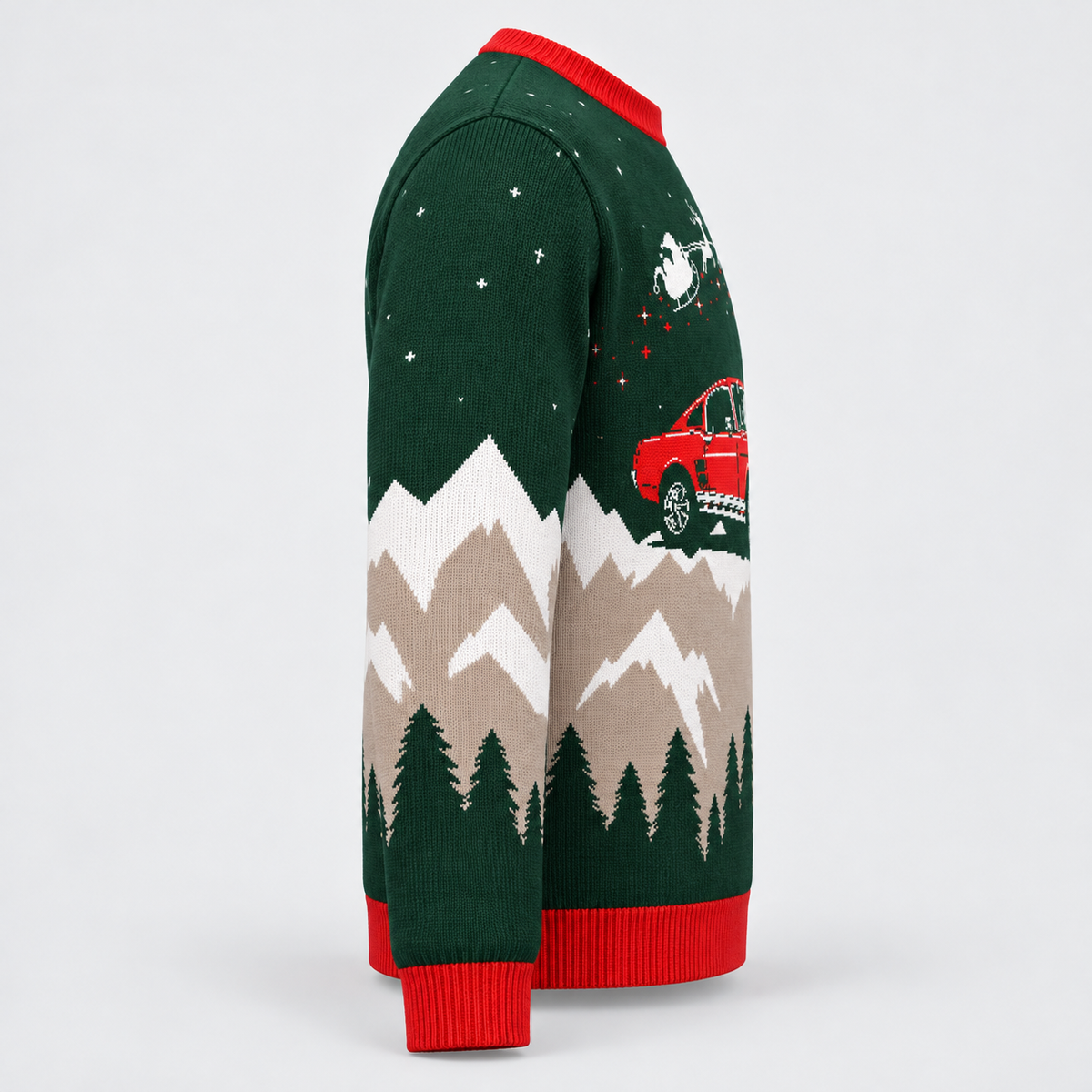Fastback Mustang In the Night Sky Christmas Sweater