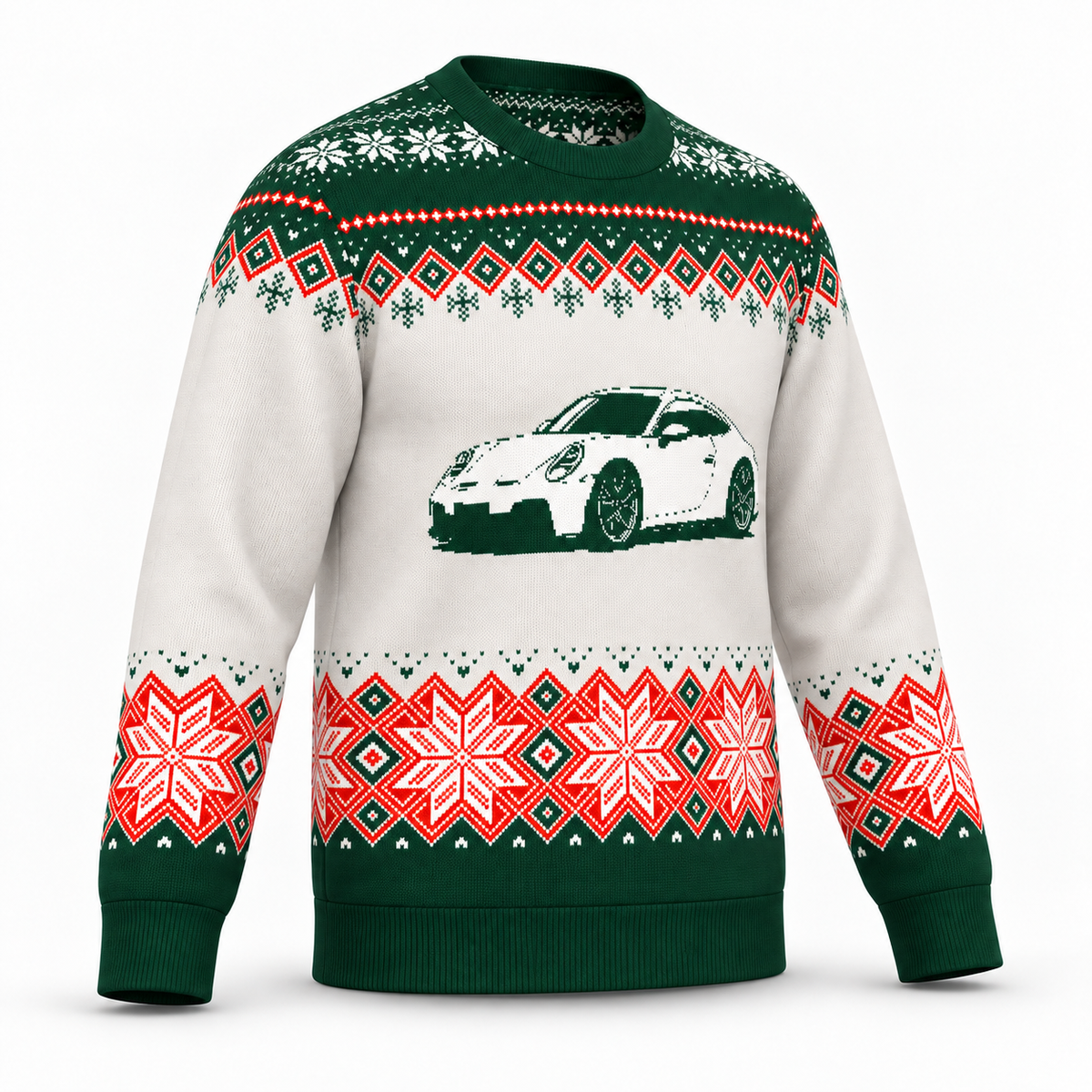 Modern 911 Christmas Sweater | Porsche Holiday Knit Sweater