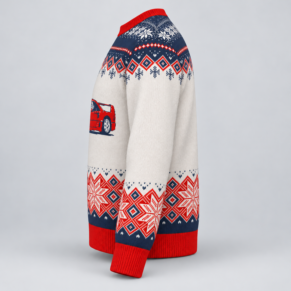 Ferrari F40 Christmas Sweater | Supercar Holiday Knit Sweater