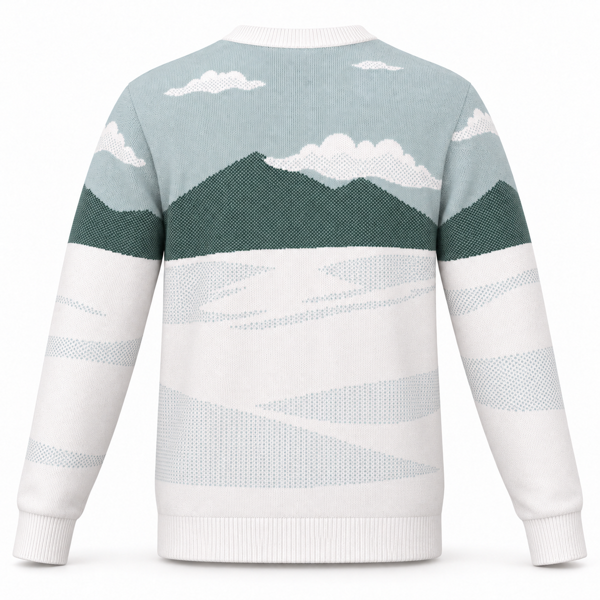 C1 Corvette In Driveway Christmas Sweater | Classic Corvette Holiday Knit Sweater