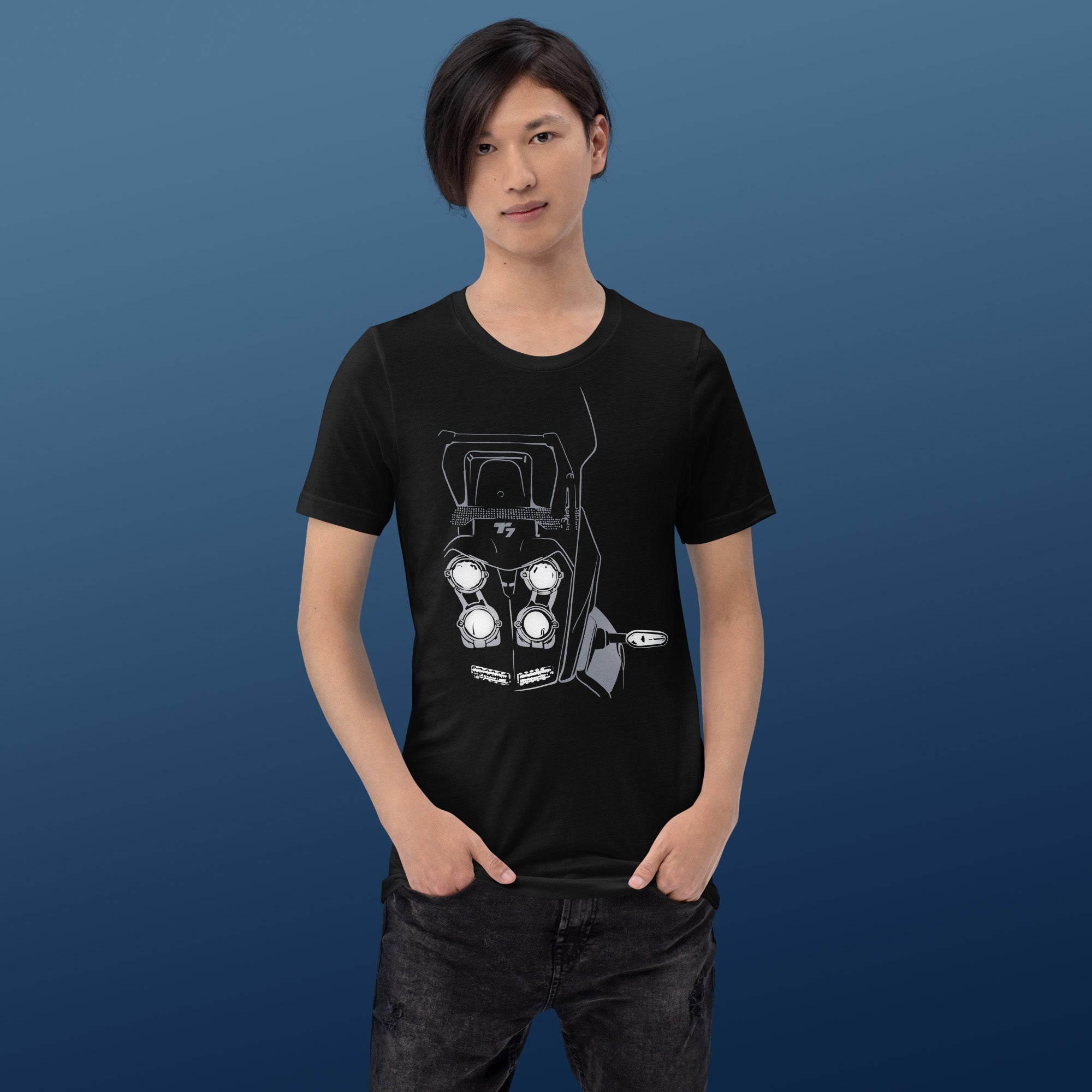 Image of T-7 Headlights (Grey) T-Shirt