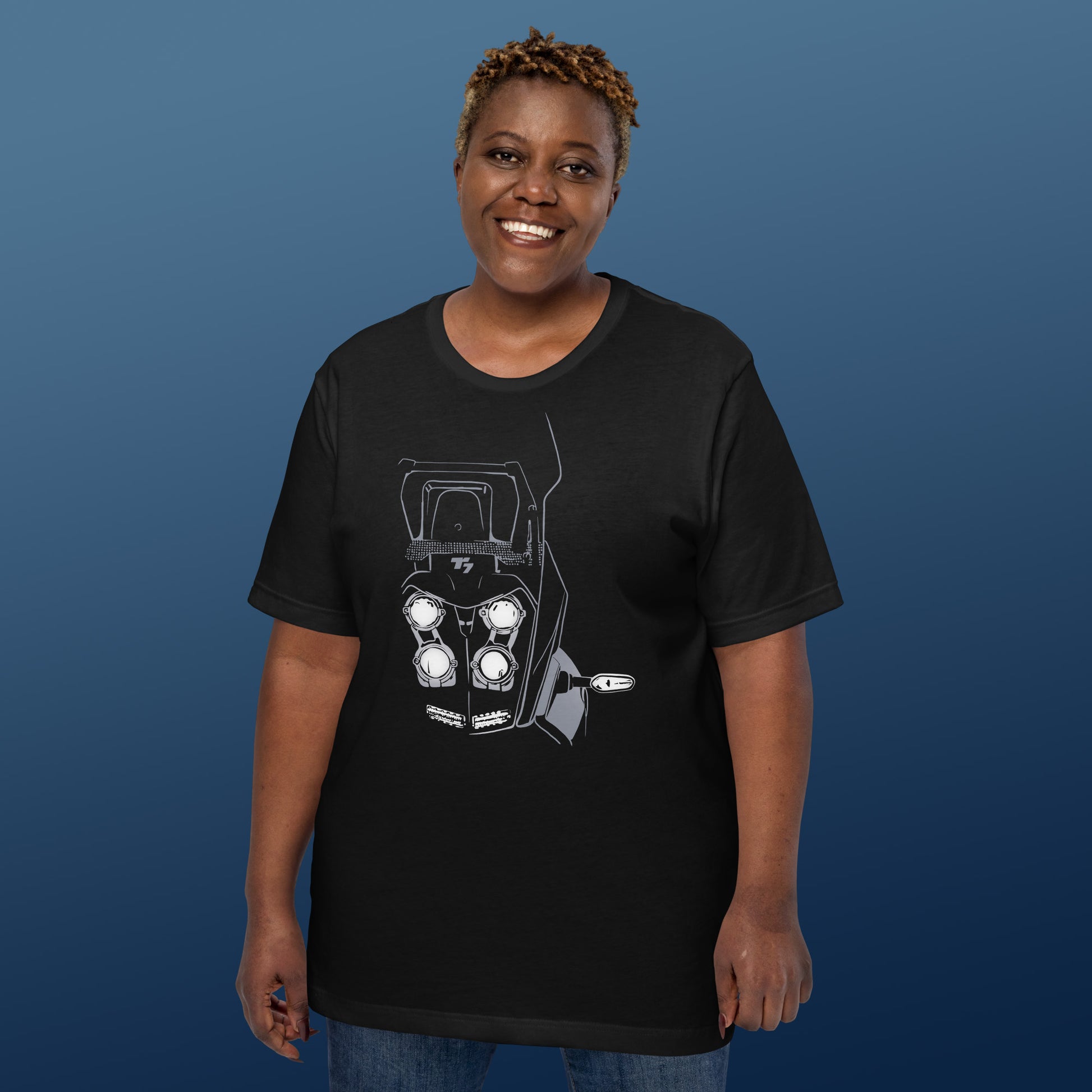 T-7 Headlights (Grey) T-Shirt