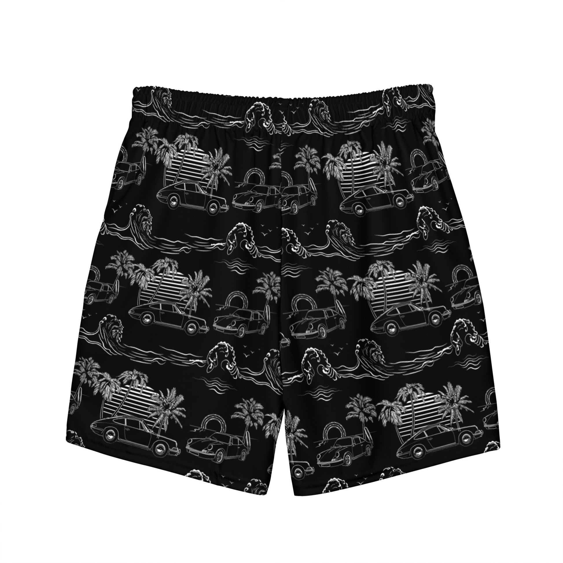 Porsche 911 Tropical Swim Trunks