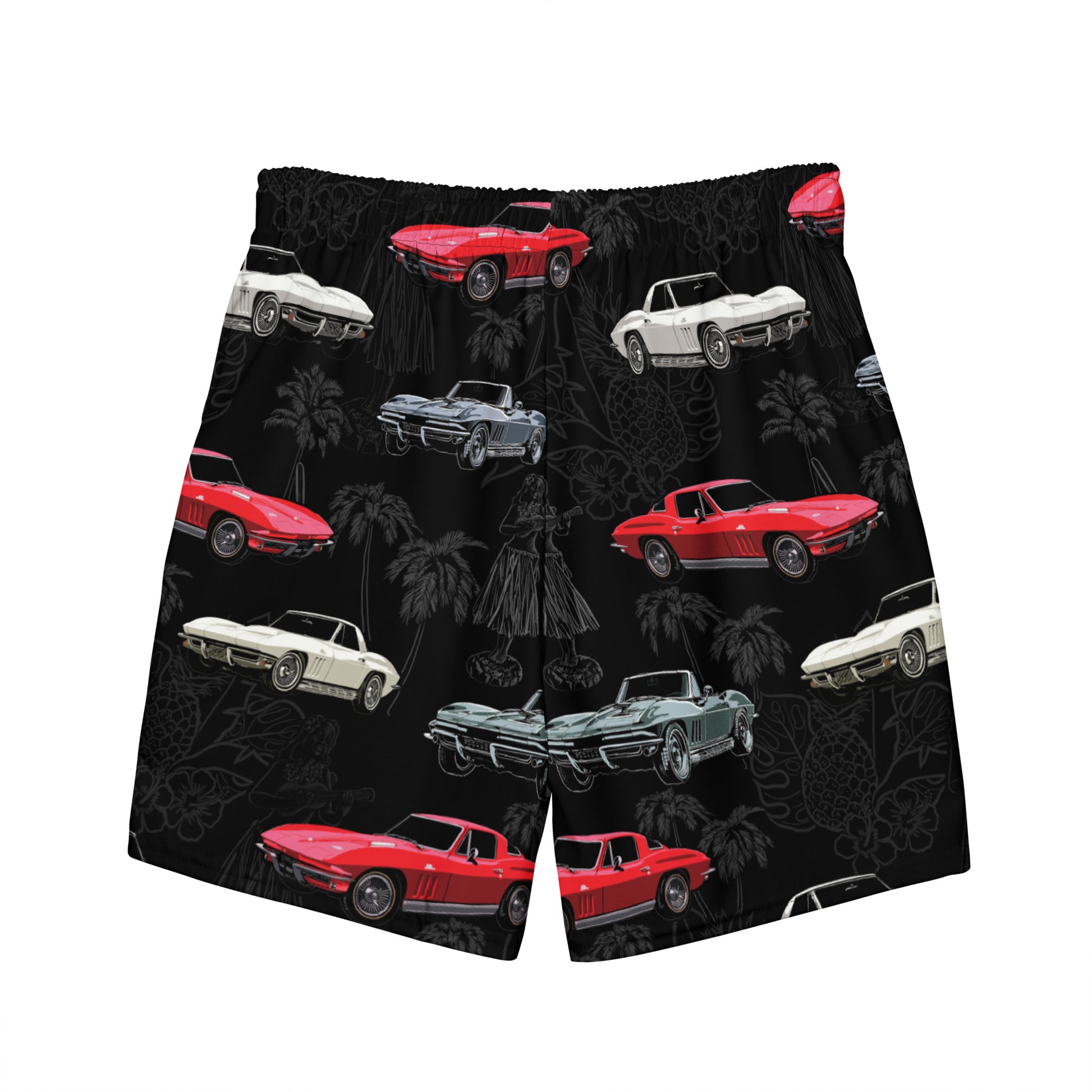 Corvette C2 "Hawaiian" Print Swim Shorts
