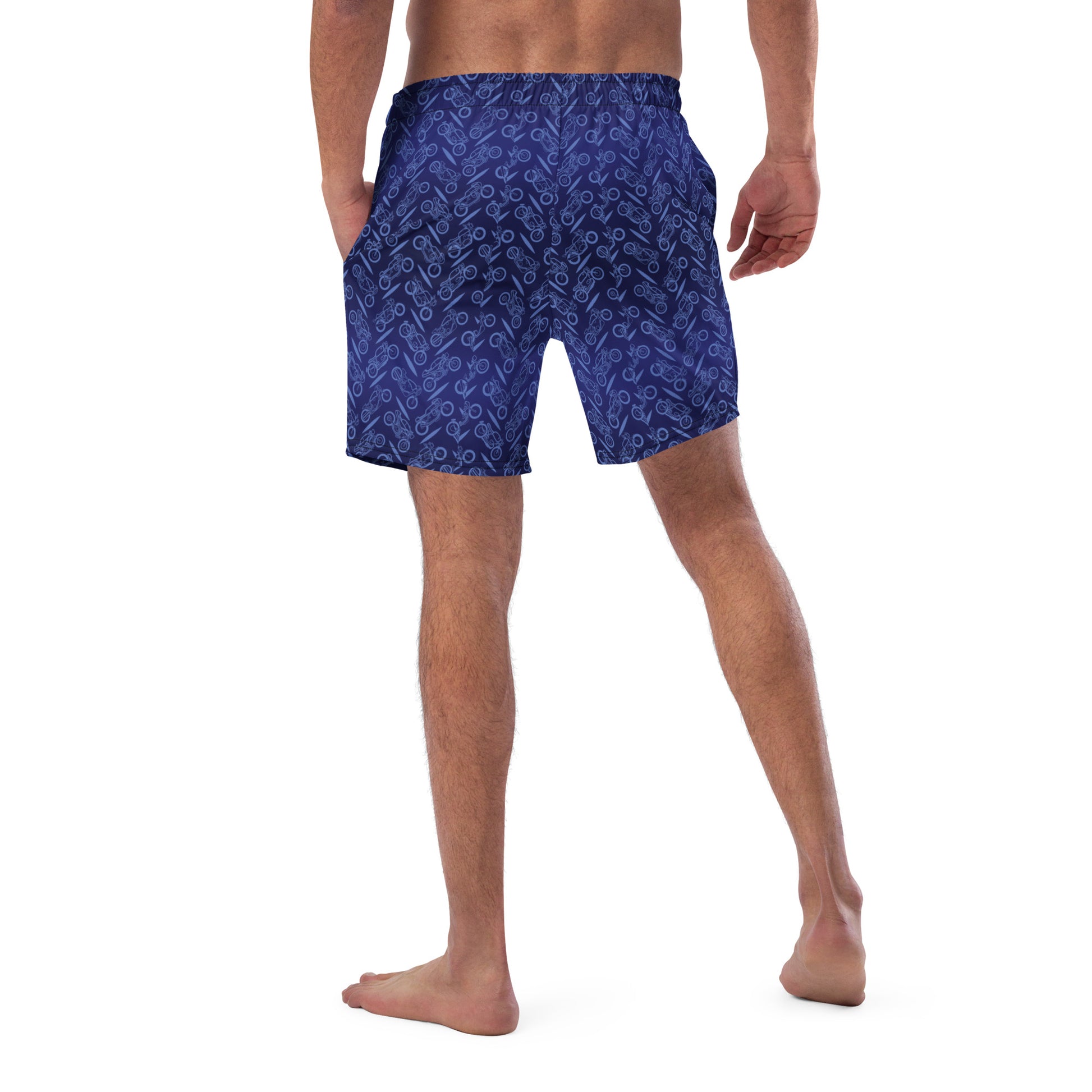 Cafe Racer Diamond Plate Swim Trunks