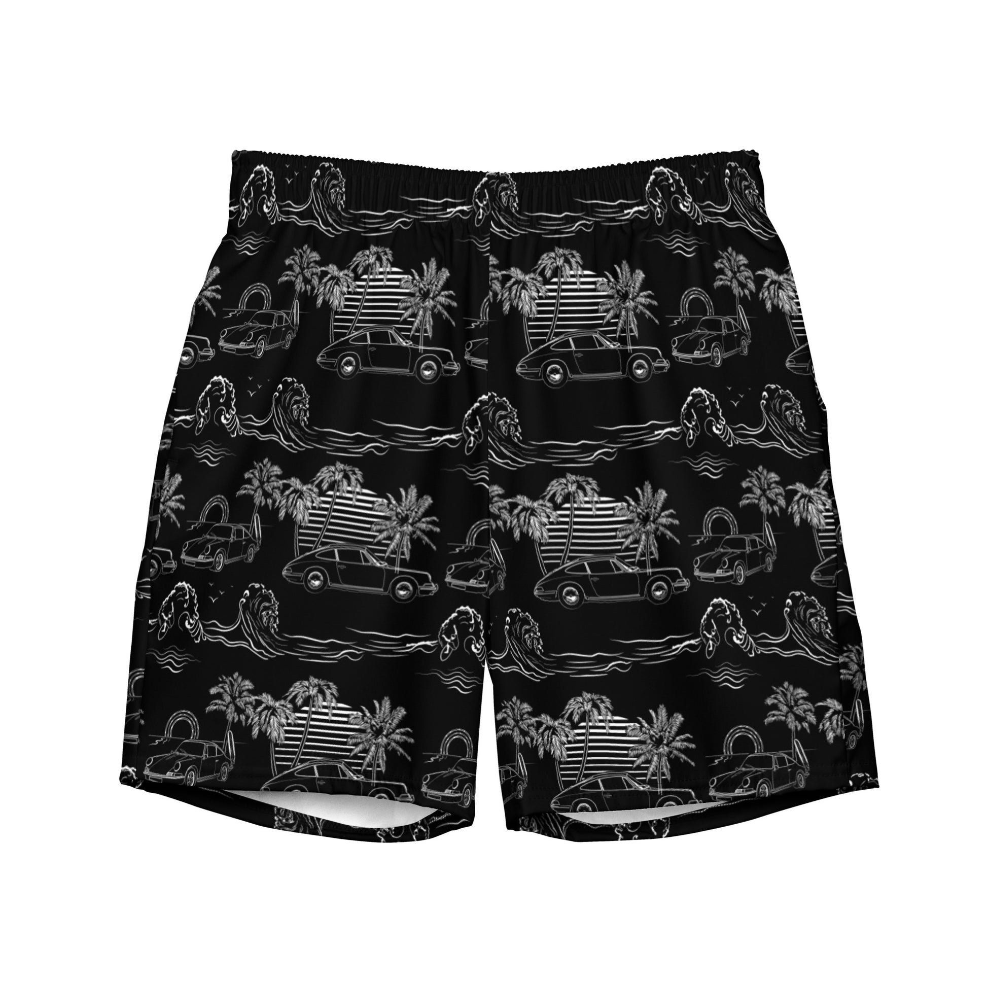 Porsche 911 Tropical Swim Trunks