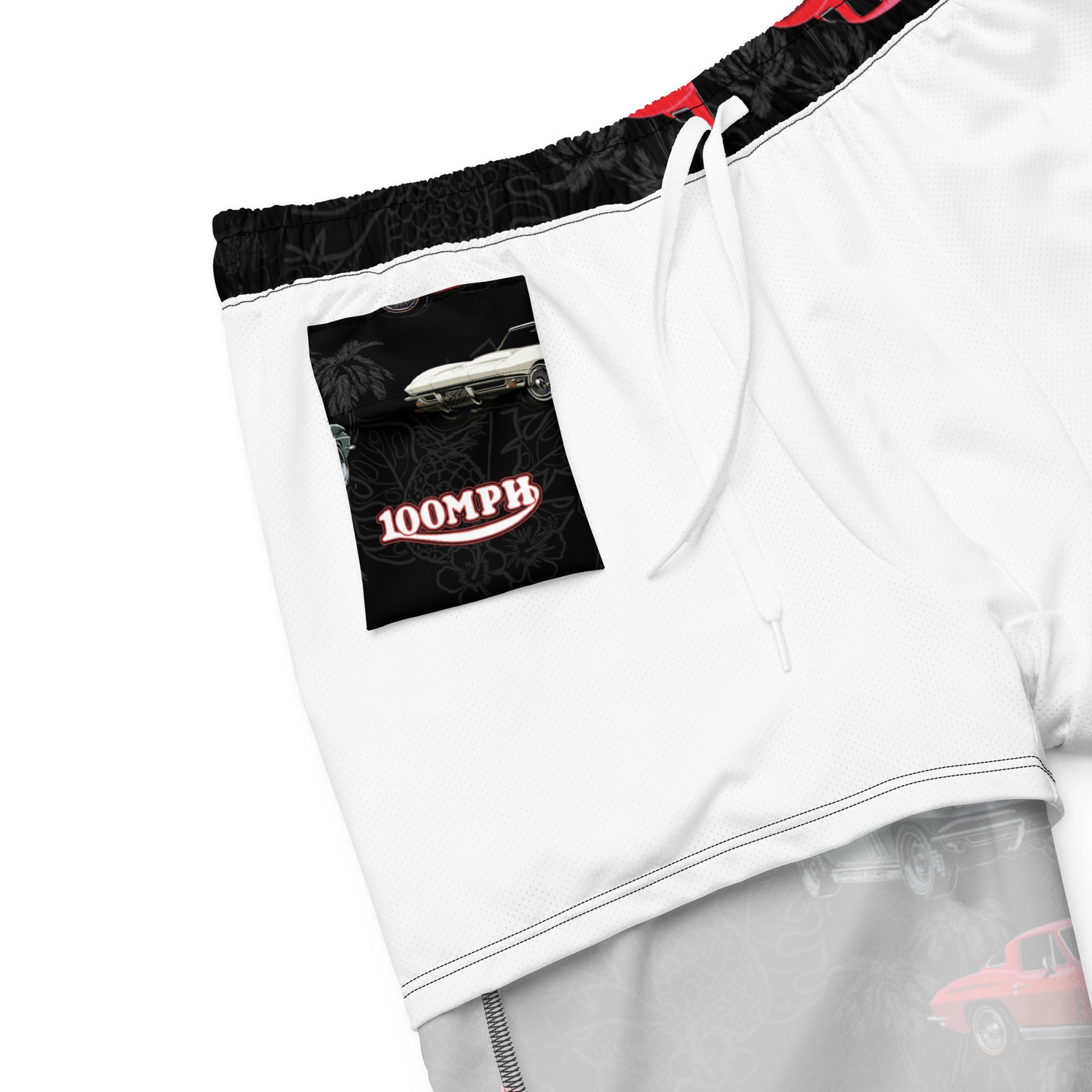 Corvette C2 "Hawaiian" Print Swim Shorts