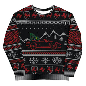 Porsche Ugly Christmas Sweatshirt (With Crest)