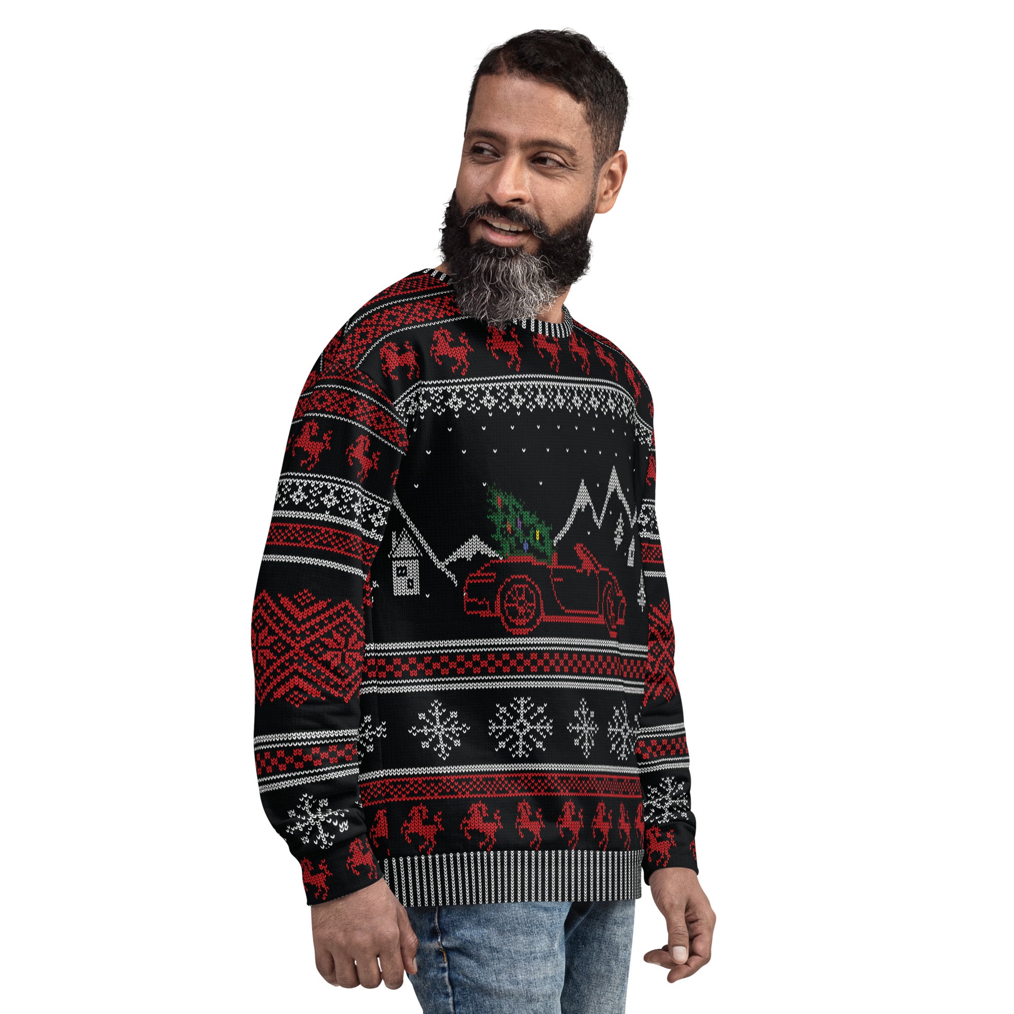 Porsche Ugly Christmas Sweatshirt (No Crest Version)