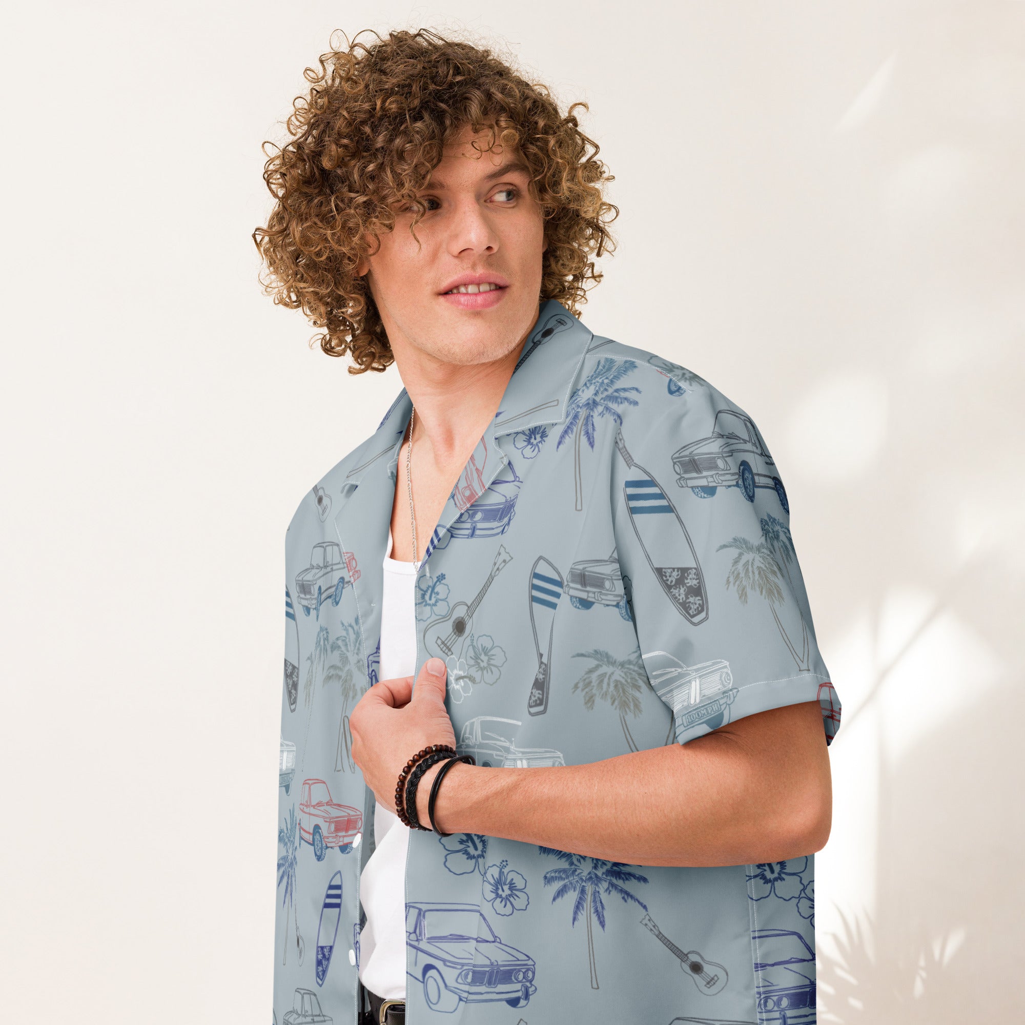 Image of BMW 2002 Hawaiian Print Button Up Shirt