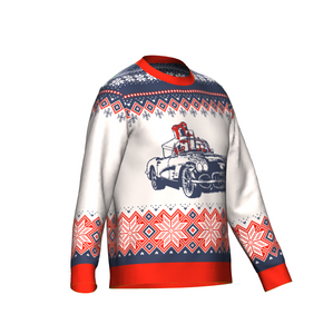 C1 Corvette "Ugly" Christmas Knit Sweater (navy)