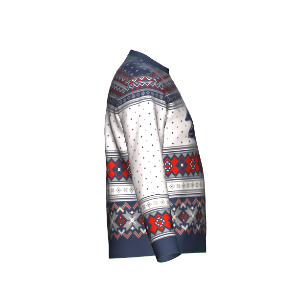 Porsche "Ugly" Christmas Knit Sweater (Navy)