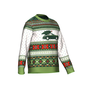 Porsche "Ugly" Christmas Knit Sweater (green)