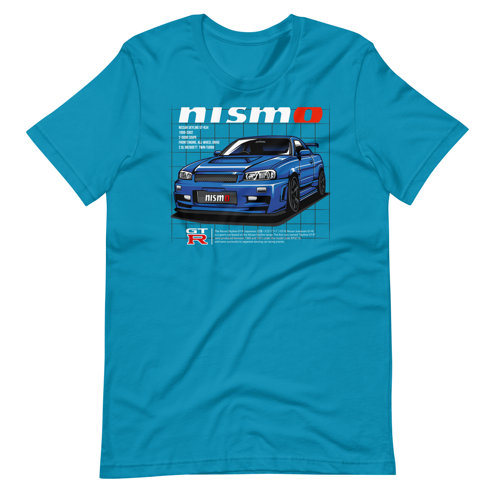 Nissan Skyline GT-R R34 T-Shirt | JDM Legend Godzilla Tee