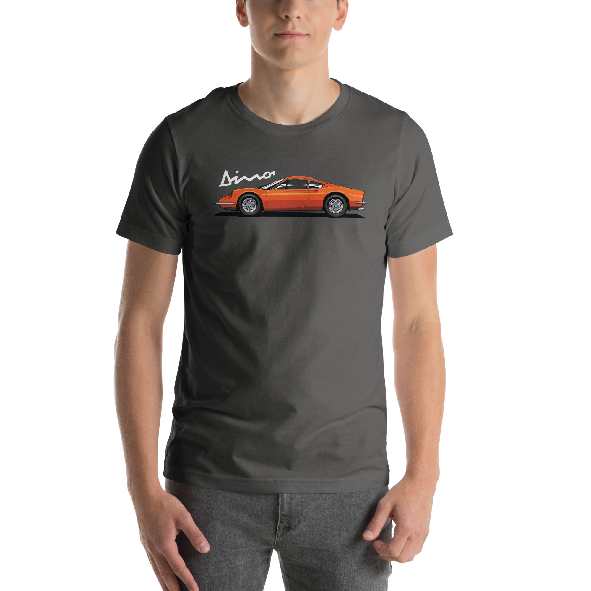 Image of Orange Ferrari Dino 246 GT T-Shirt