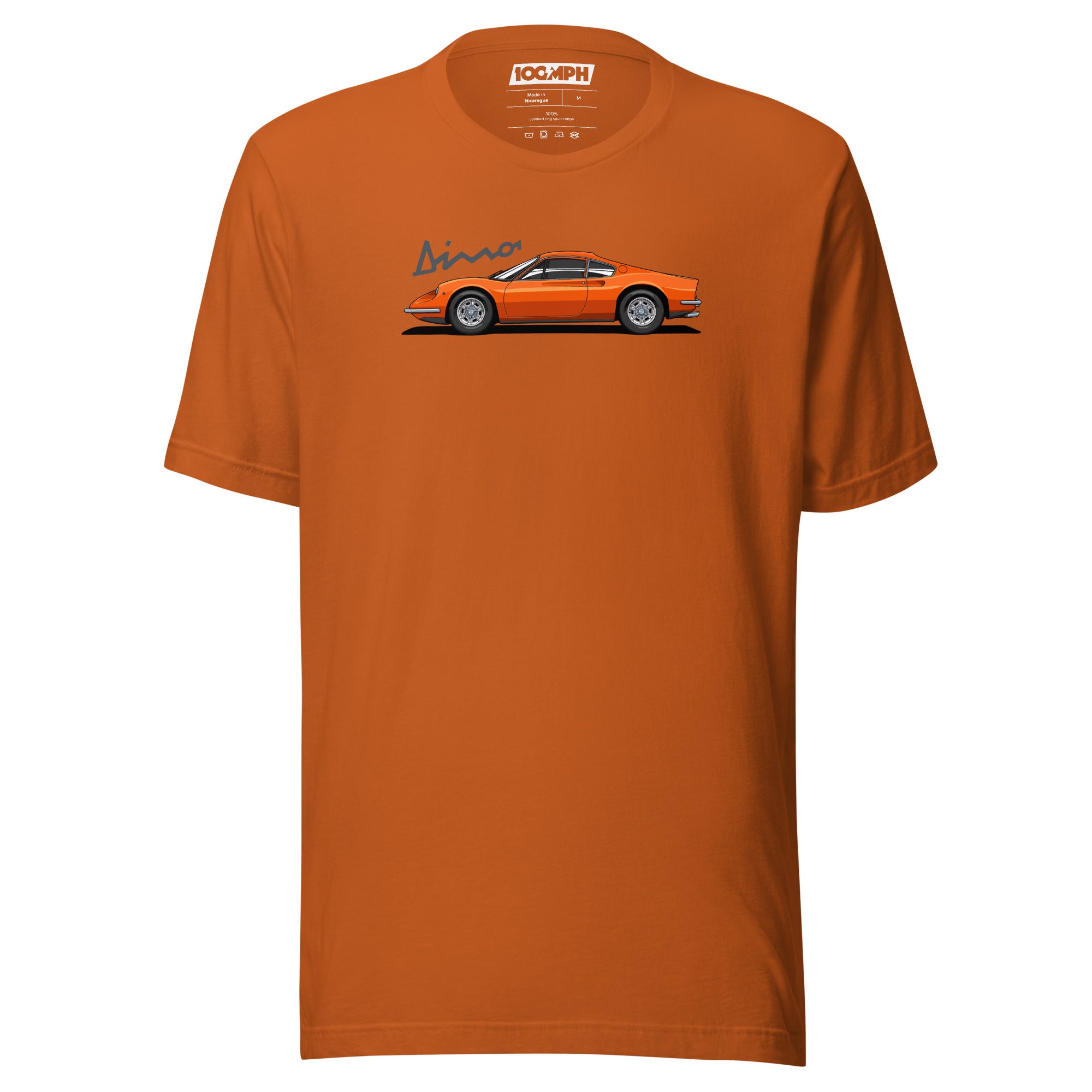 Image of Orange Ferrari Dino 246 GT T-Shirt