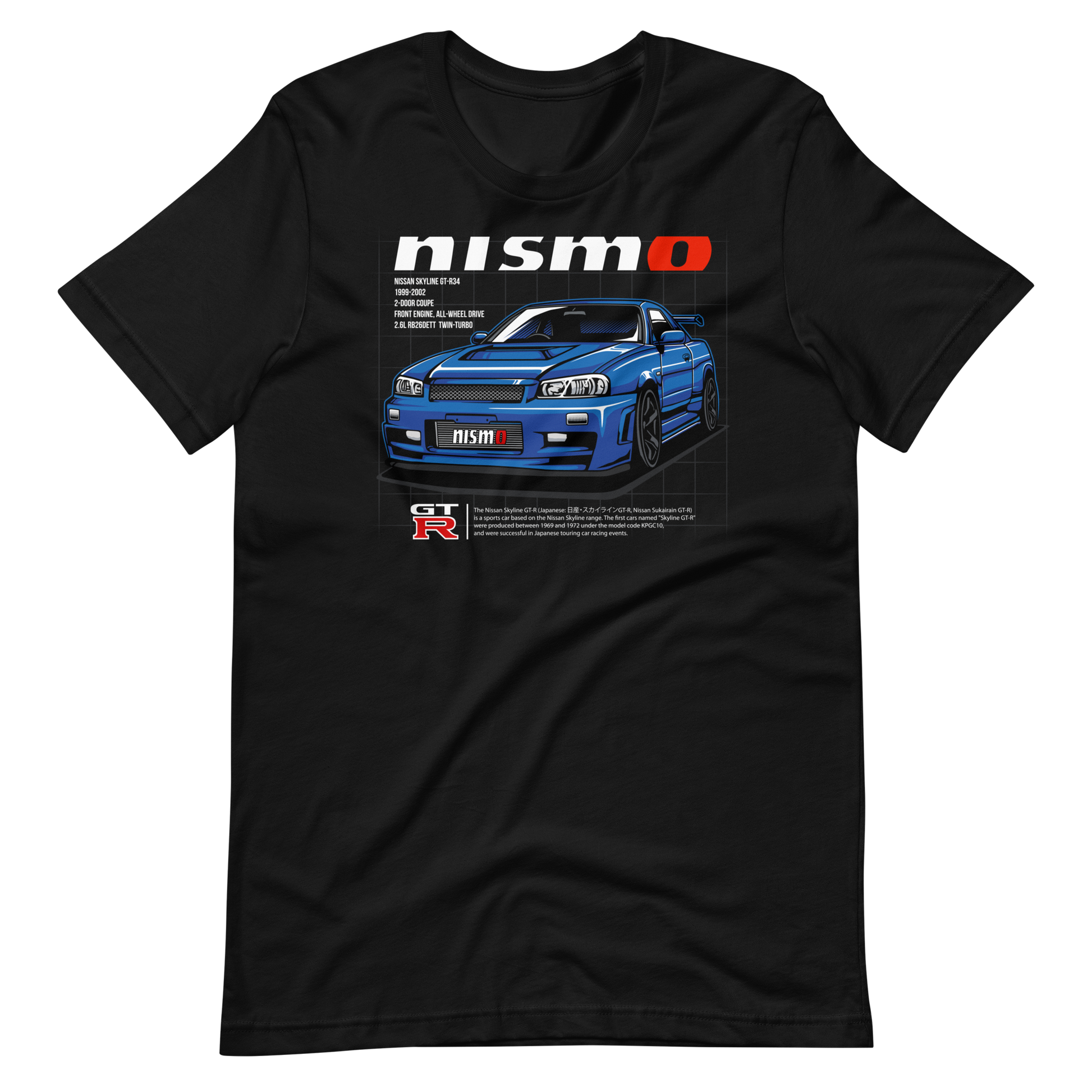 Nissan Skyline GT-R R34 T-Shirt | JDM Legend Godzilla Tee