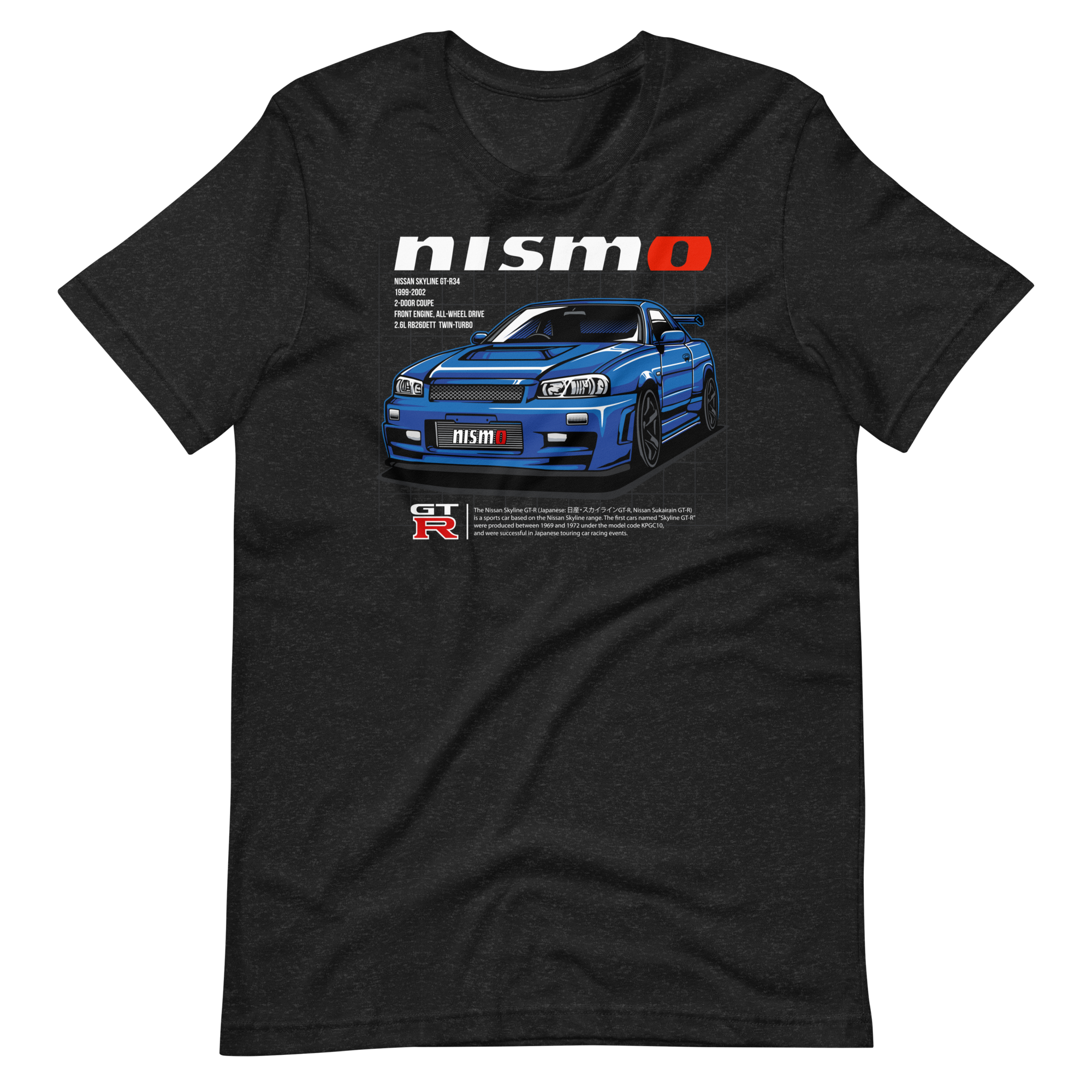 Image of Nissan Skyline GT-R R34 T-Shirt | JDM Legend Godzilla Tee