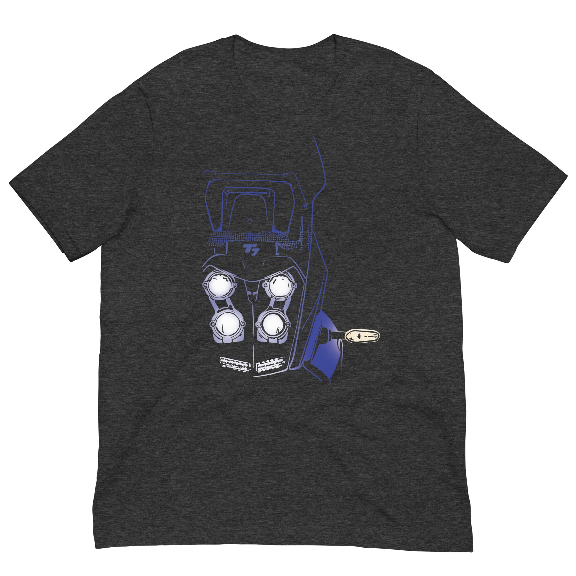 T-7 Headlights t-shirt - Blue