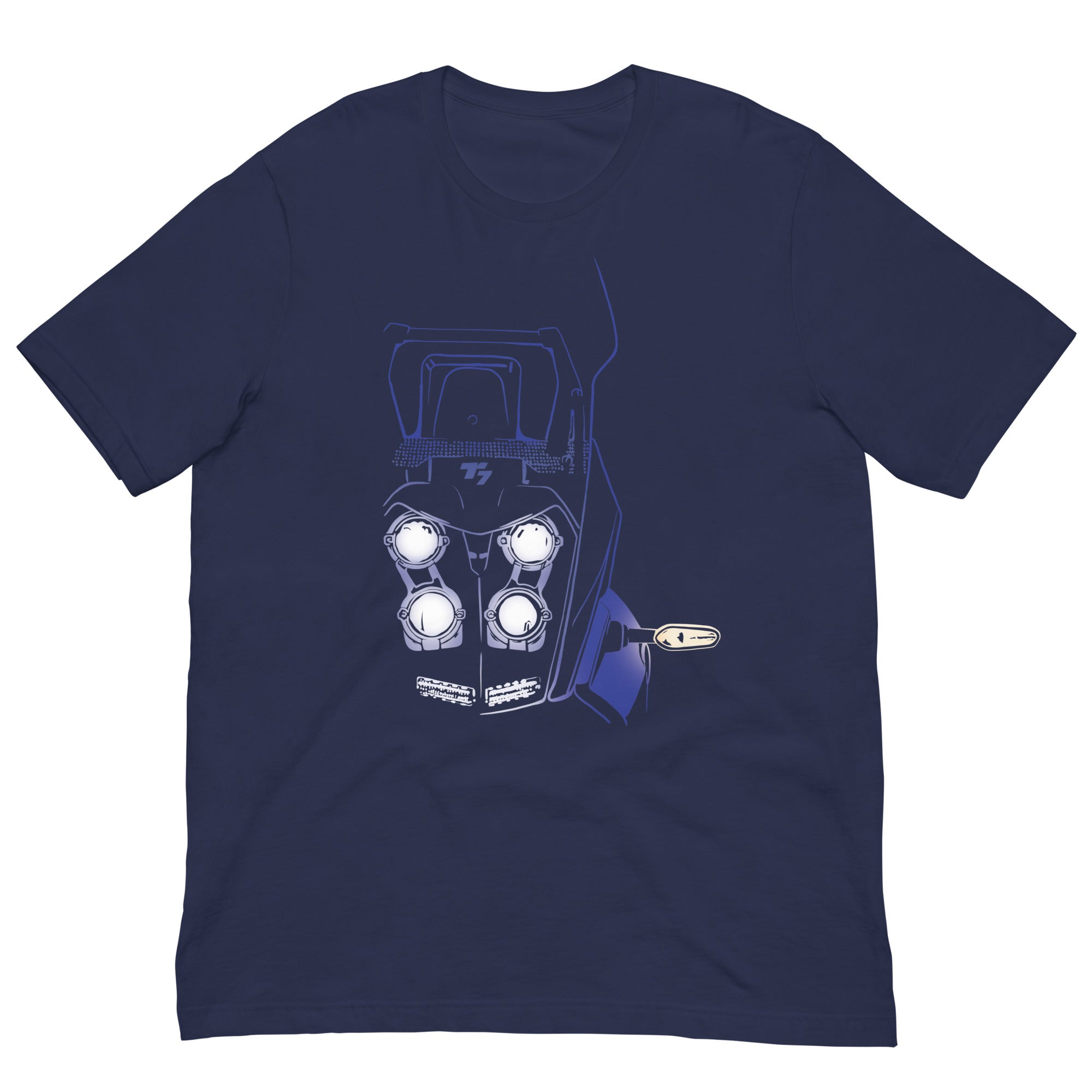 Image of T-7 Headlights (Blue) T-Shirt