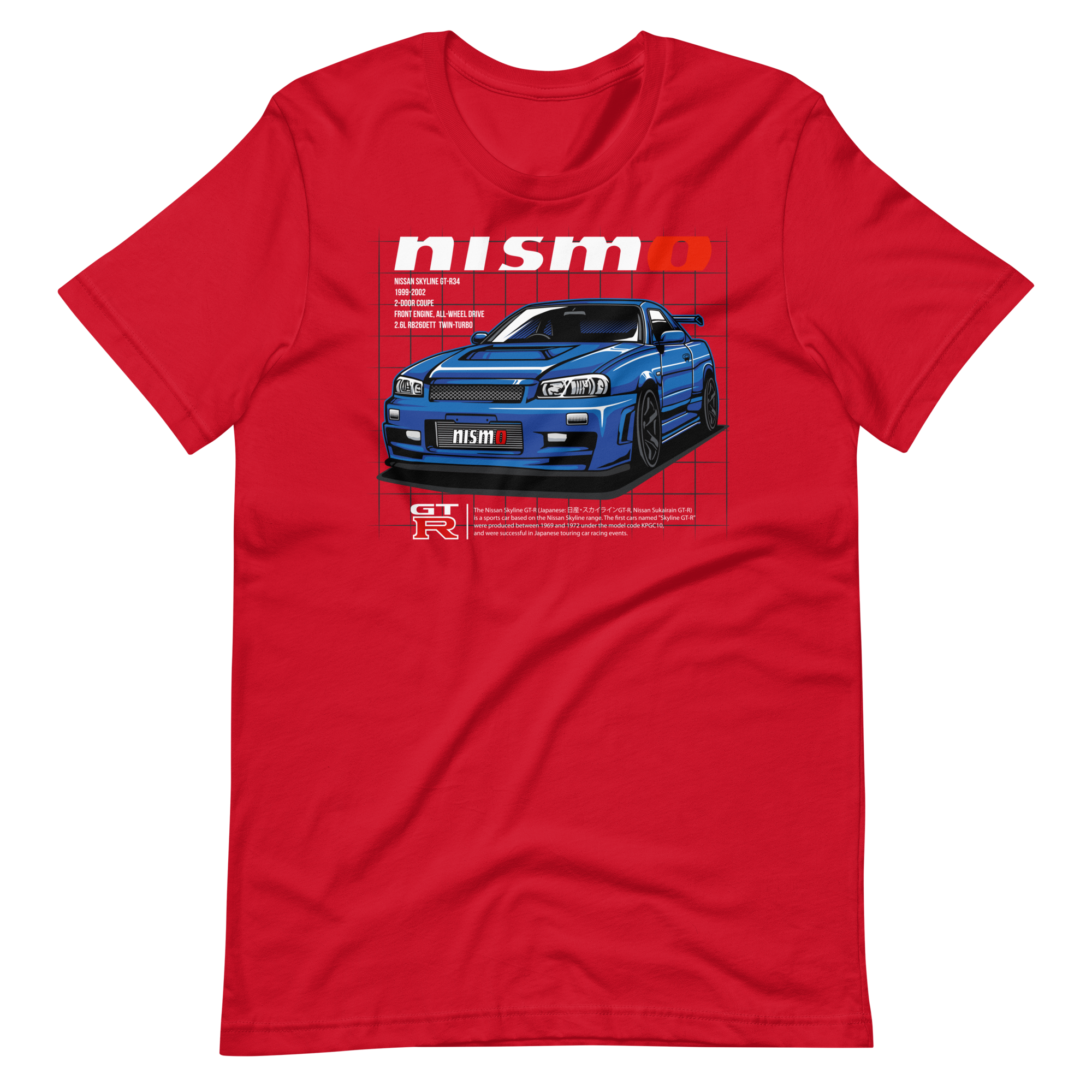 Image of Nissan Skyline GT-R R34 T-Shirt | JDM Legend Godzilla Tee