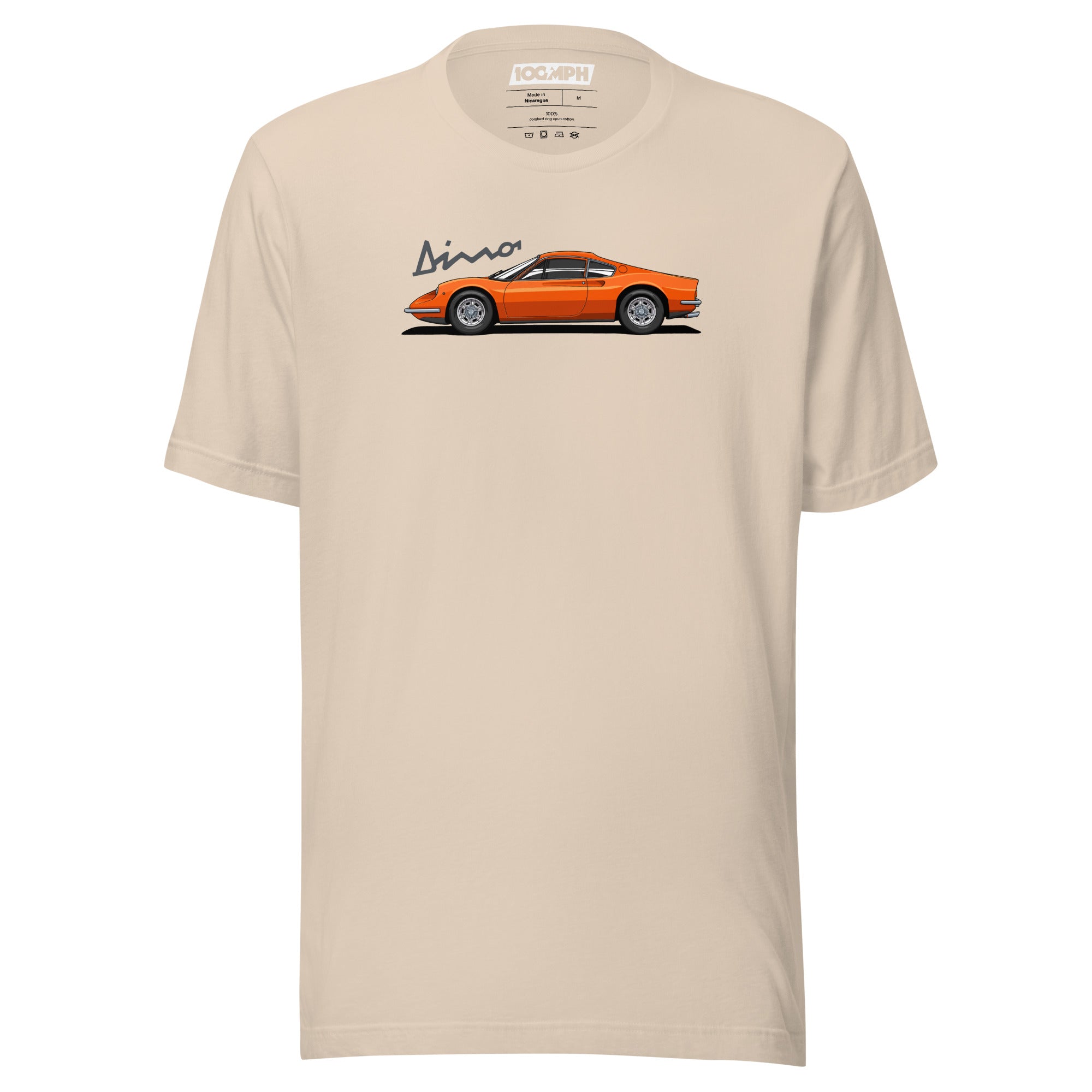 Image of Orange Ferrari Dino 246 GT T-Shirt