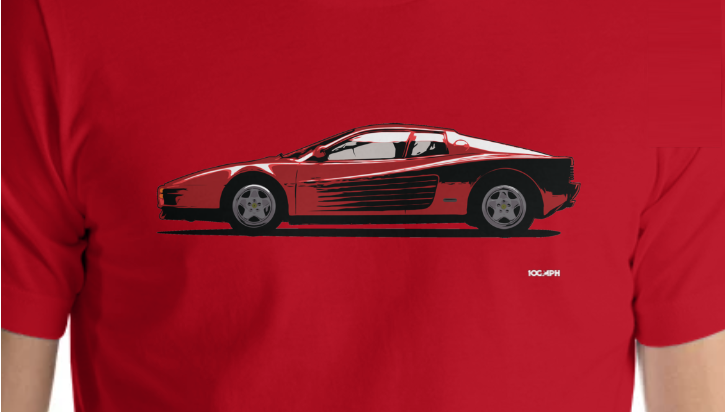Ferrari Testarossa "The Awesome 80s" T-Shirt