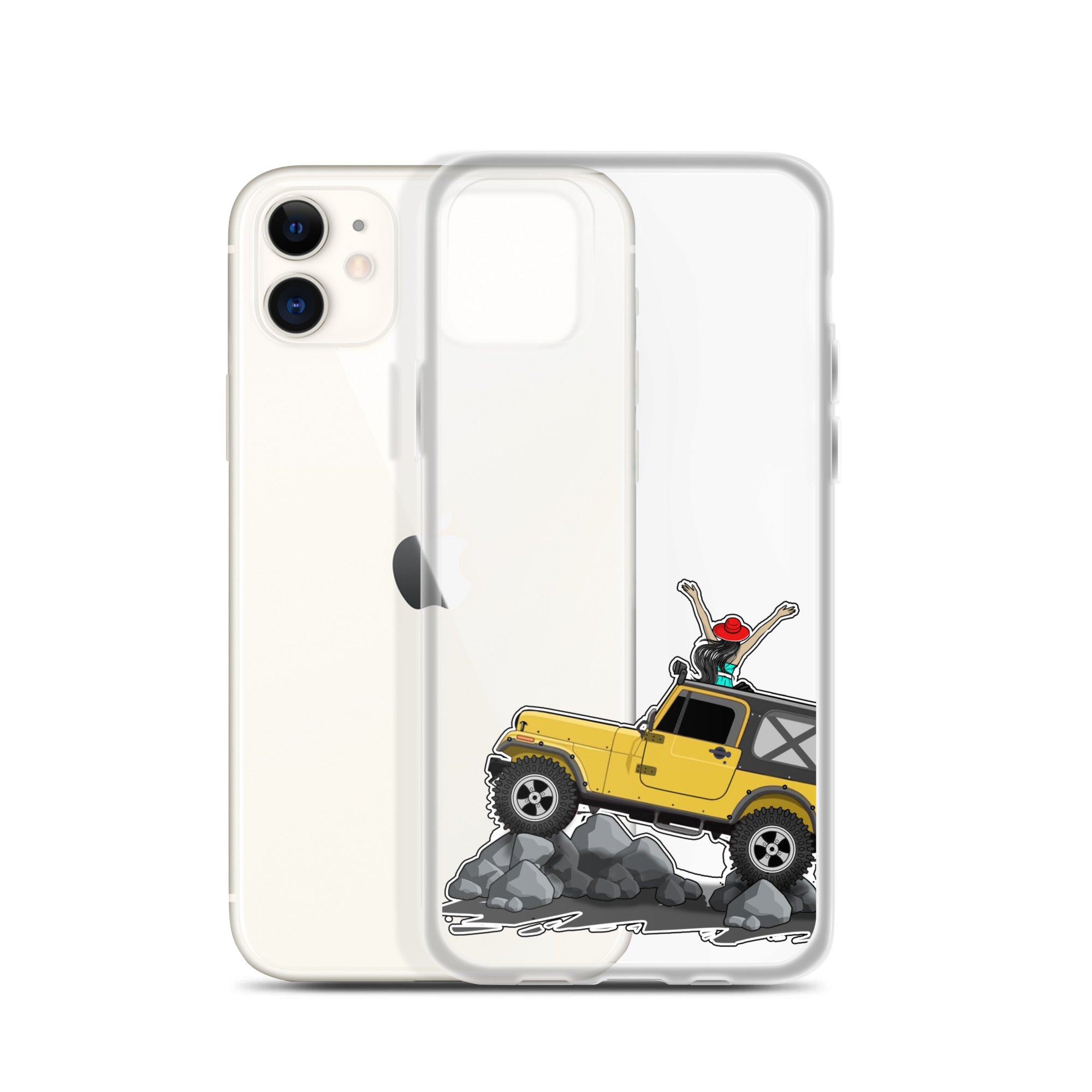 Image of Jeep on the Rocks iPhone Case