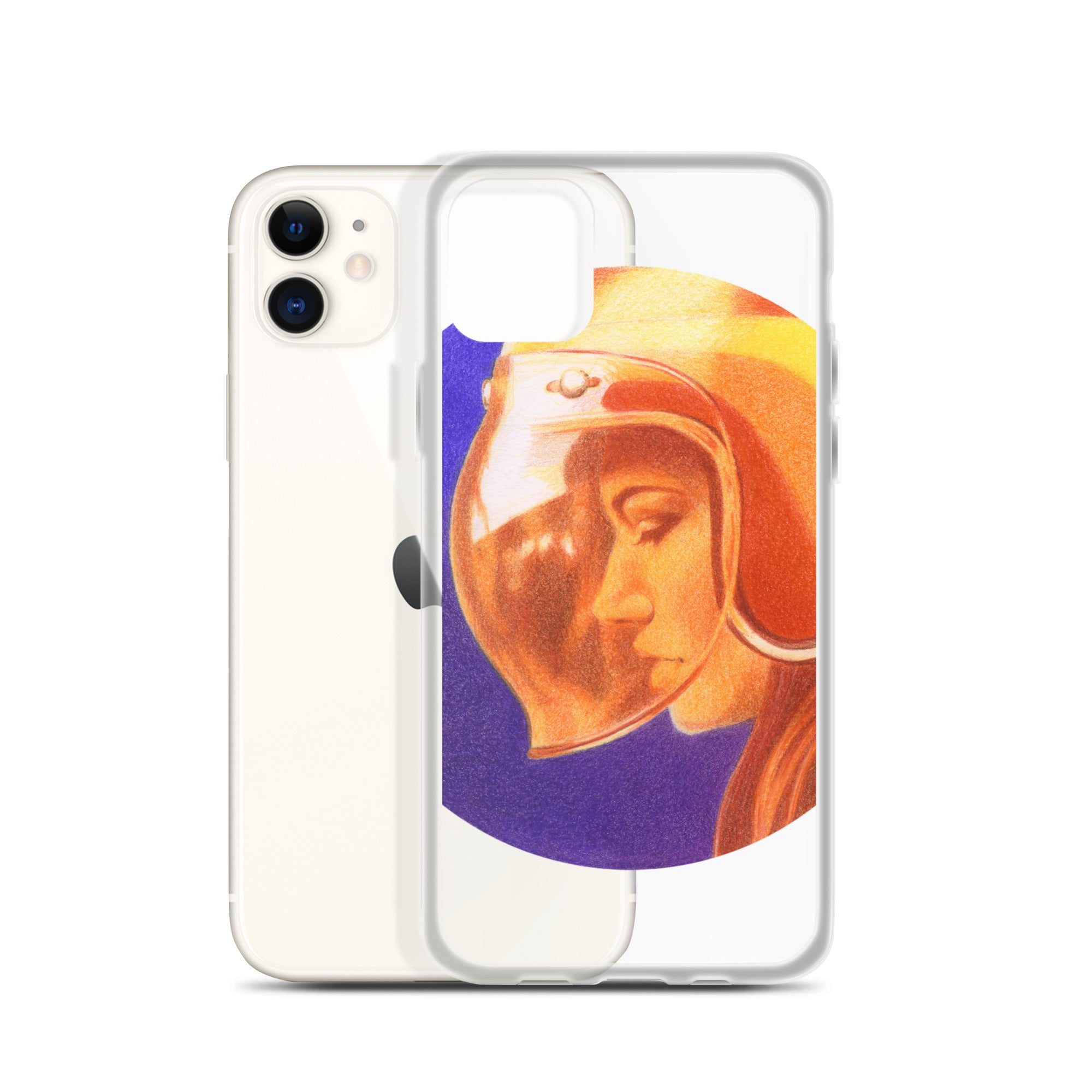 Image of Ride More Fear Less Helmet Girl iPhone Case