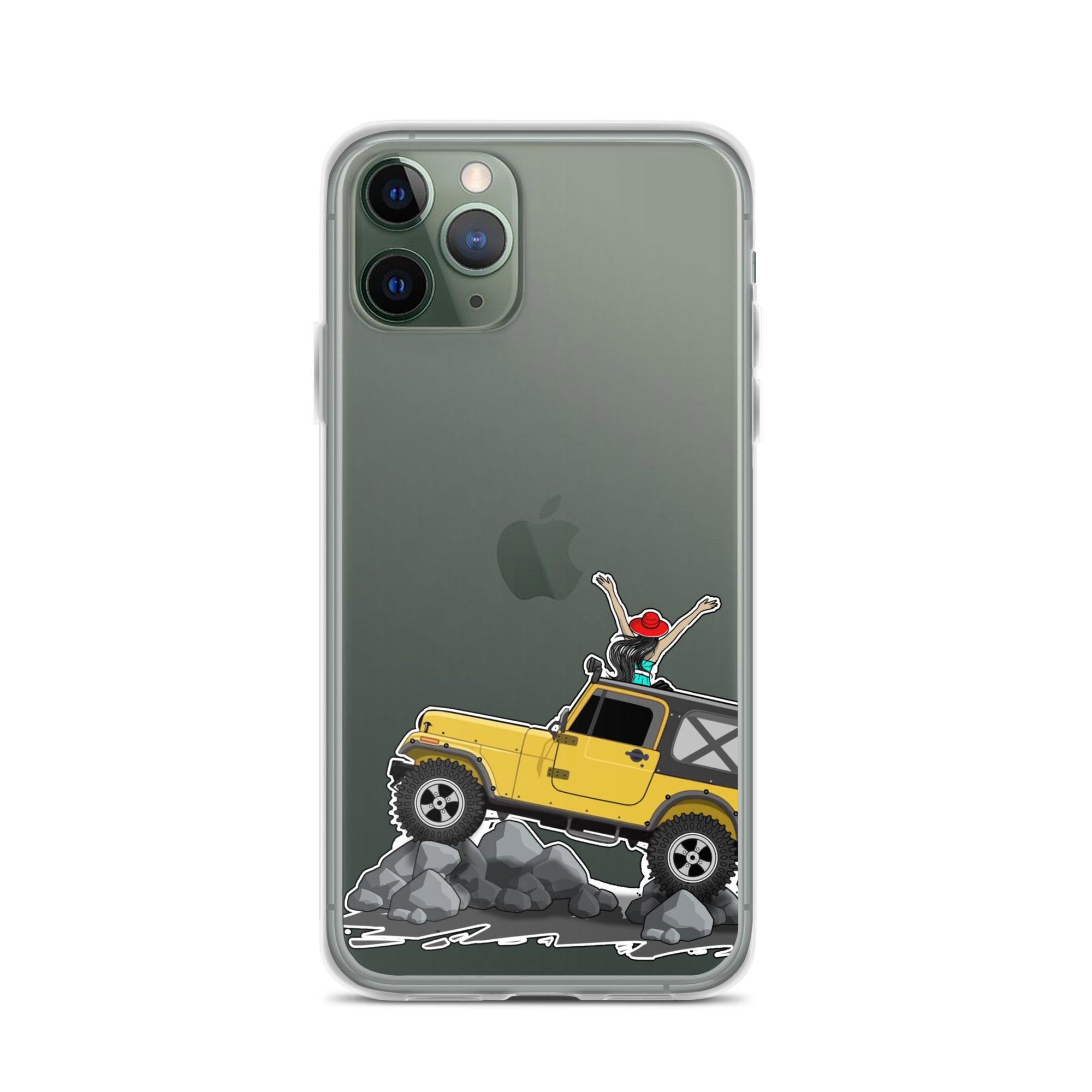 Image of Jeep on the Rocks iPhone Case