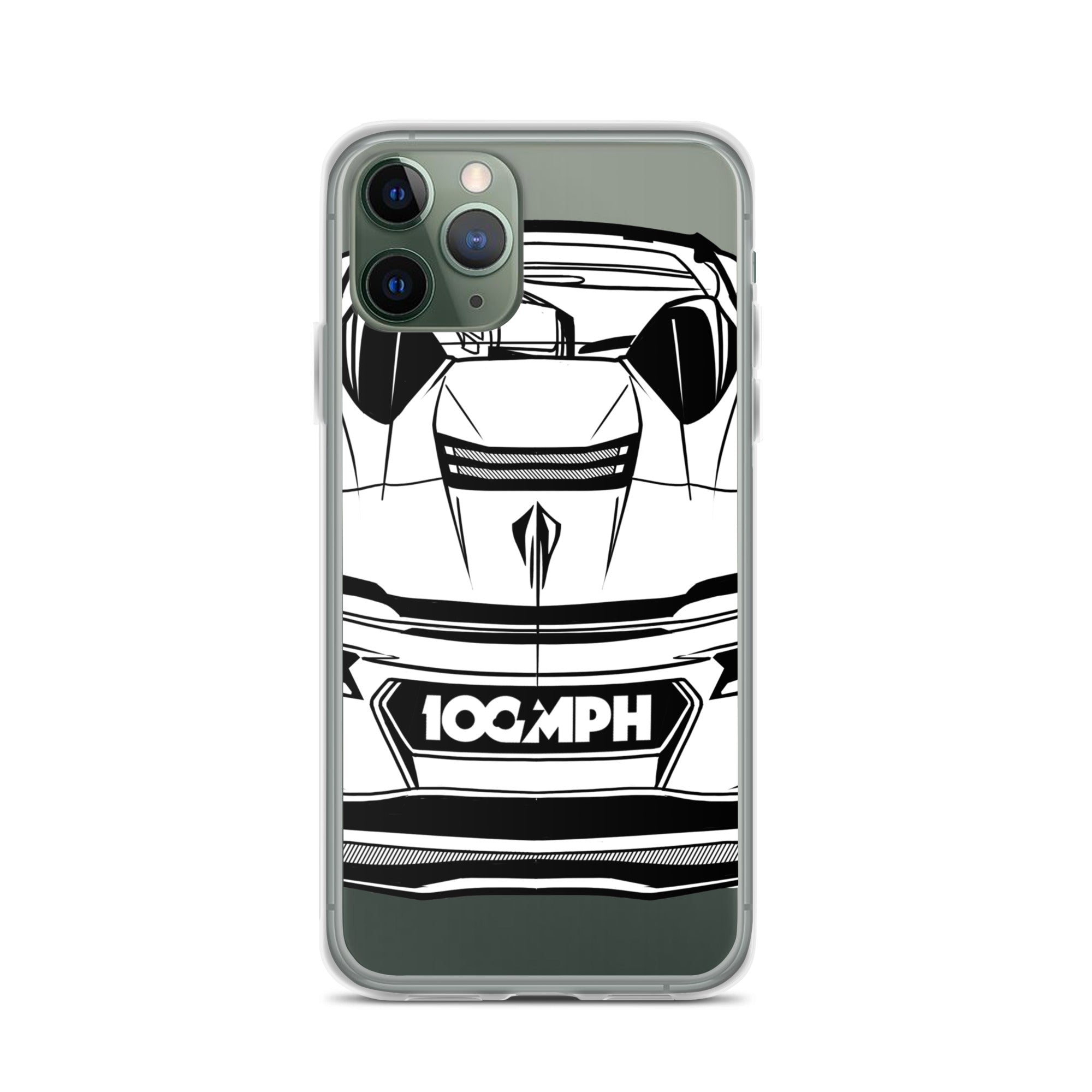Image of The C8 Corvette Rear View iPhone Case