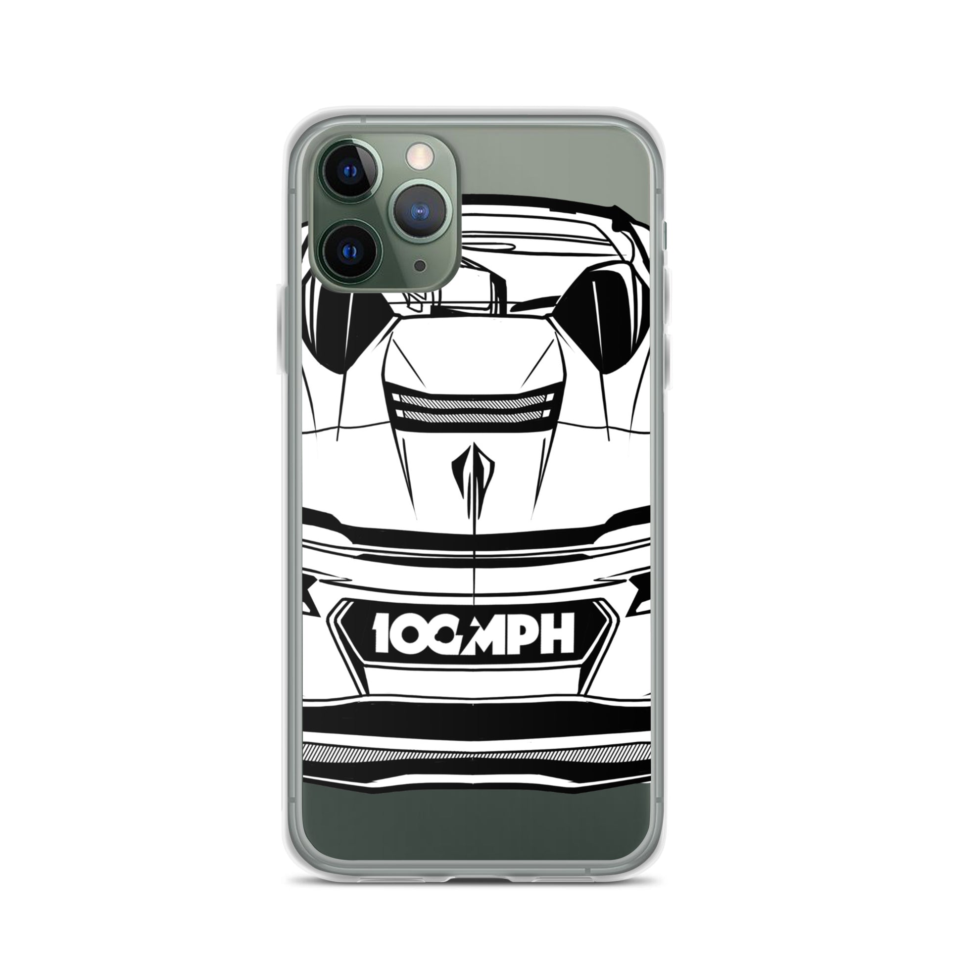 The C8 Corvette Rear View iPhone Case