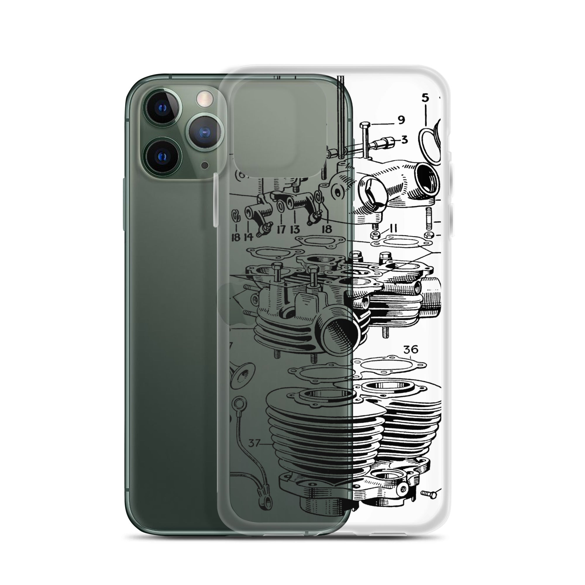 Image of Abstract Engine iPhone Case