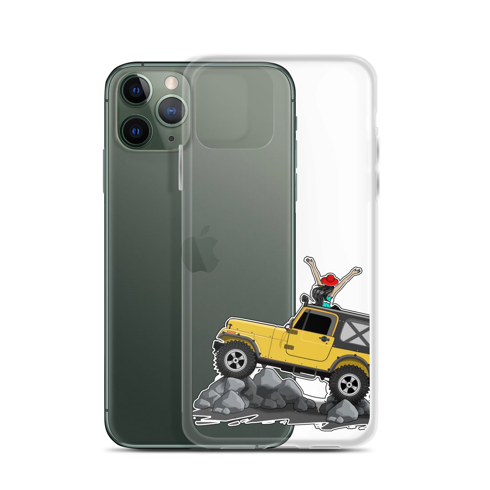 Image of Jeep on the Rocks iPhone Case