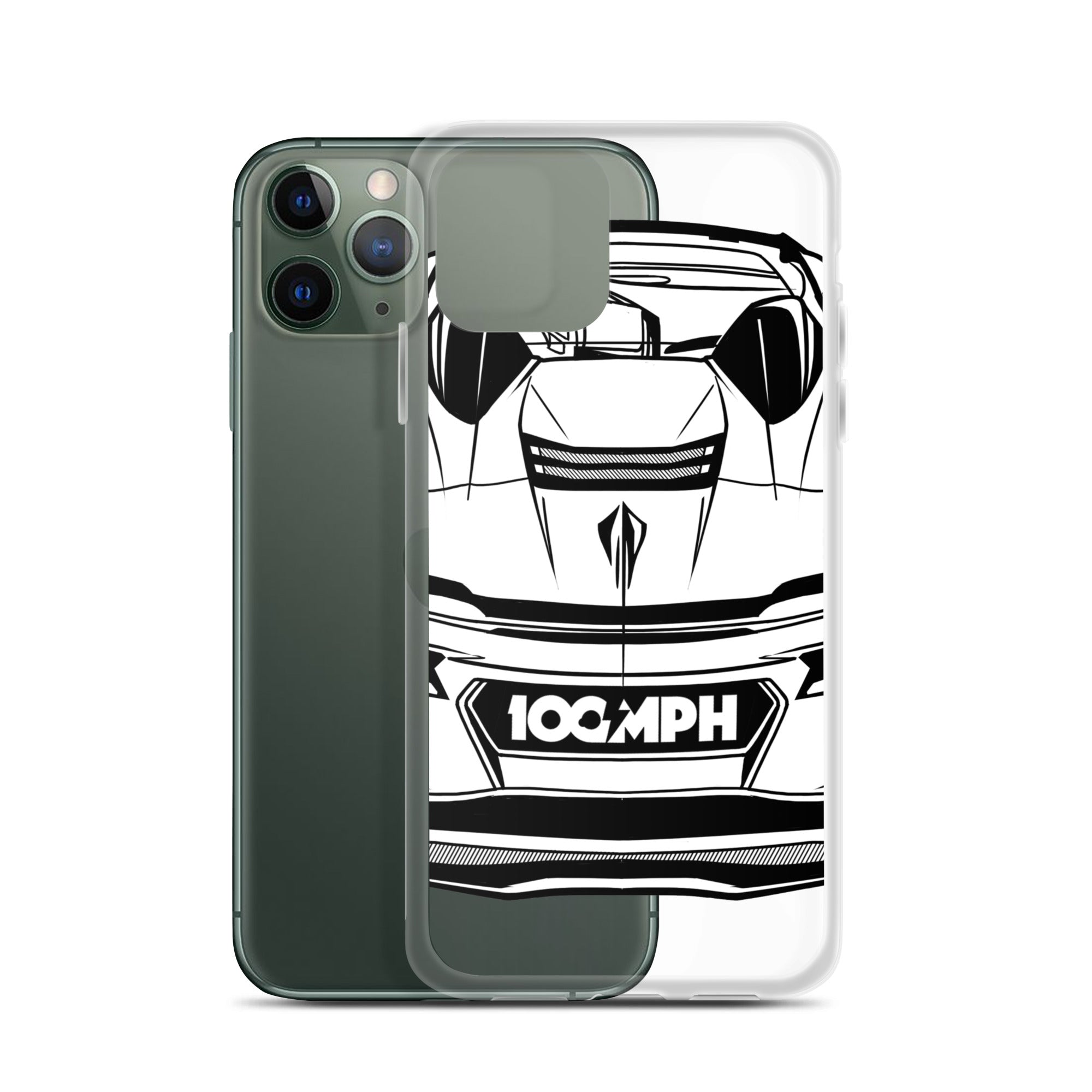 Image of The C8 Corvette Rear View iPhone Case