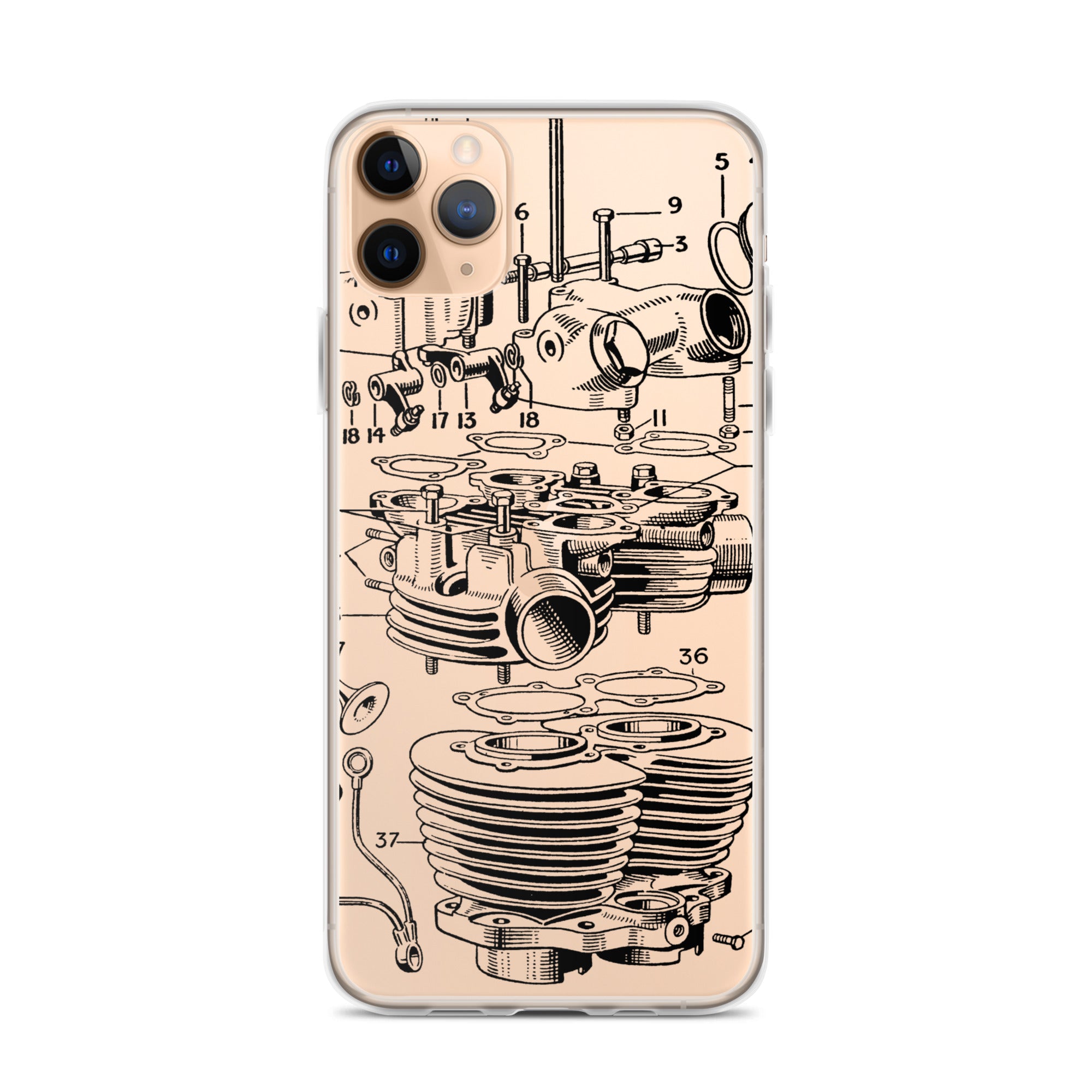 Image of Abstract Engine iPhone Case
