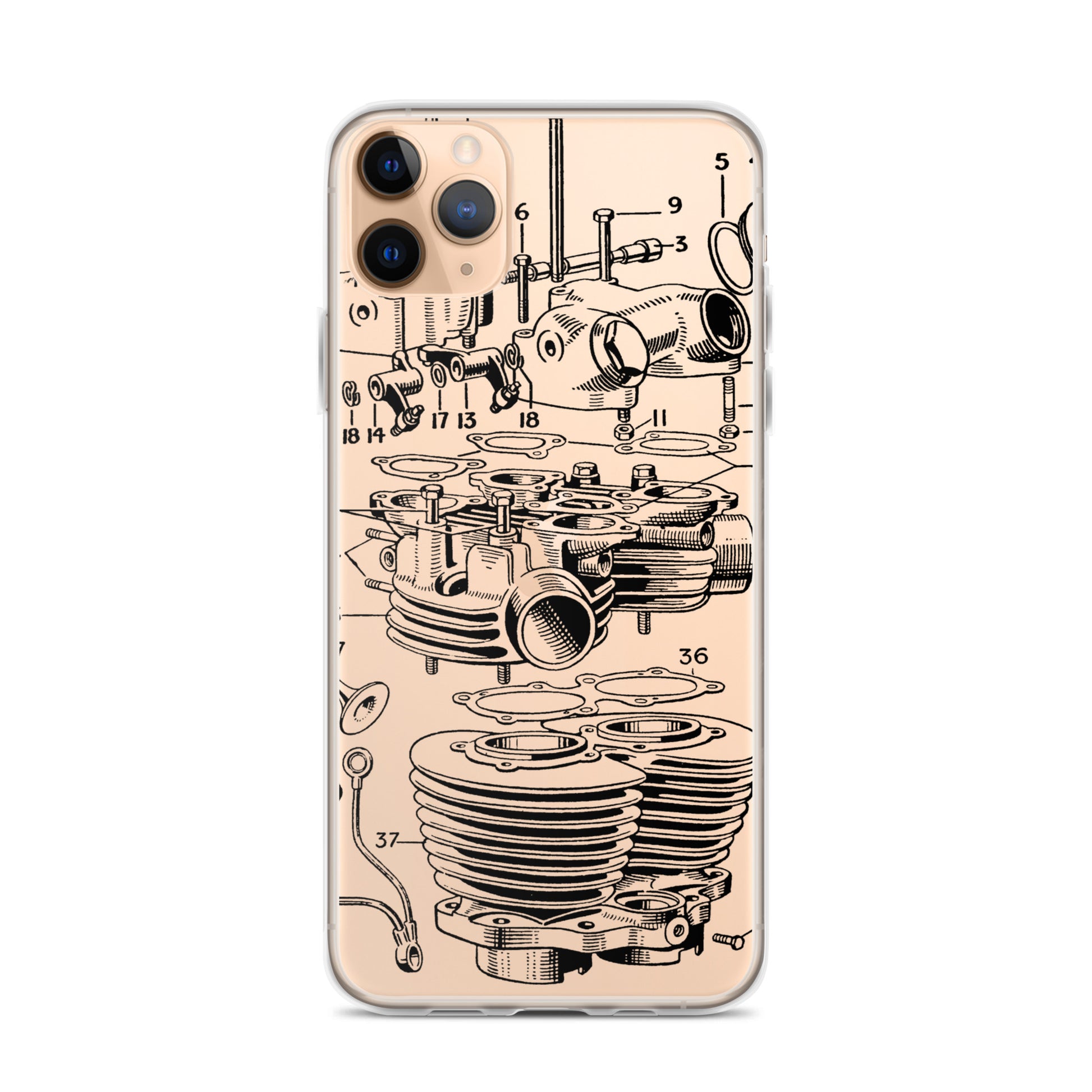Abstract Engine iPhone Case